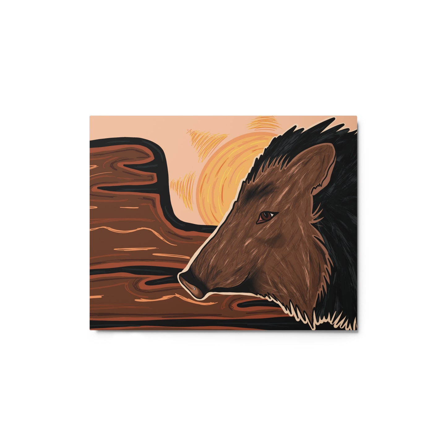 Javelina by Darby Hunter - Metal Prints