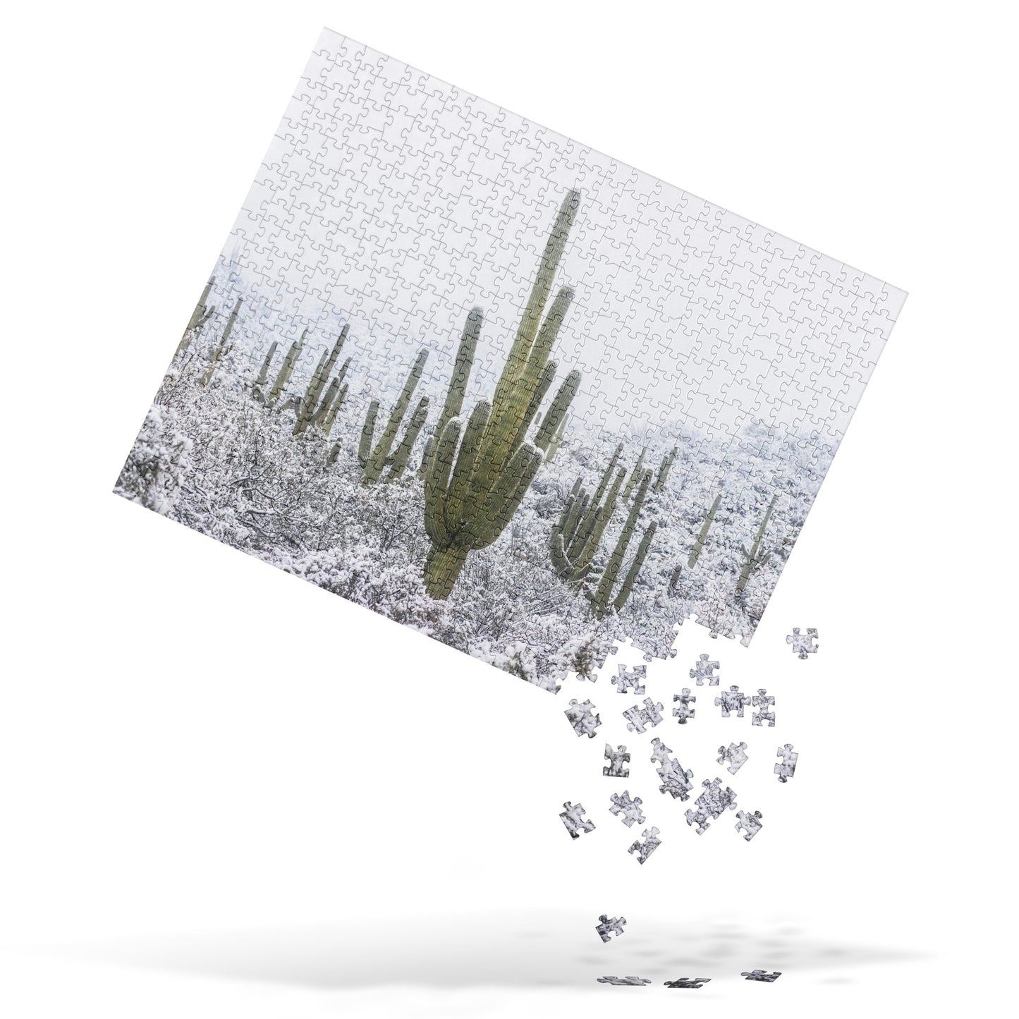 Saguaro Snowfall by Sean Parker Photography | Jigsaw puzzle