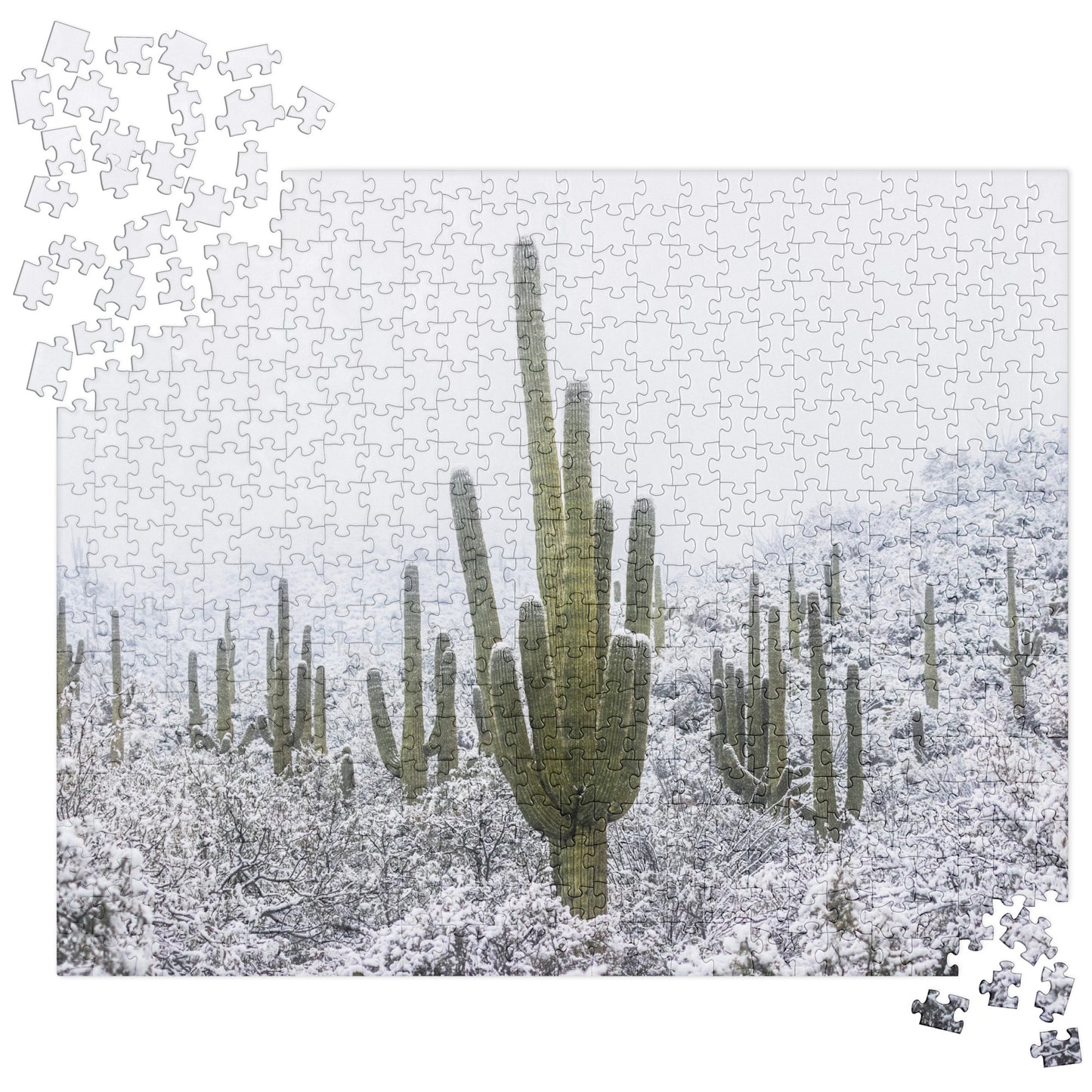 Saguaro Snowfall by Sean Parker Photography | Jigsaw puzzle