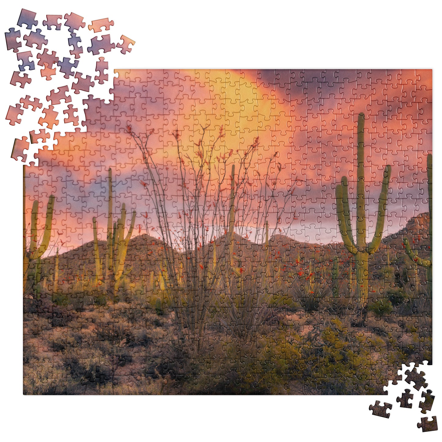 Tucson Mountain Park Sunset by Sean Parker Photography | Jigsaw puzzle