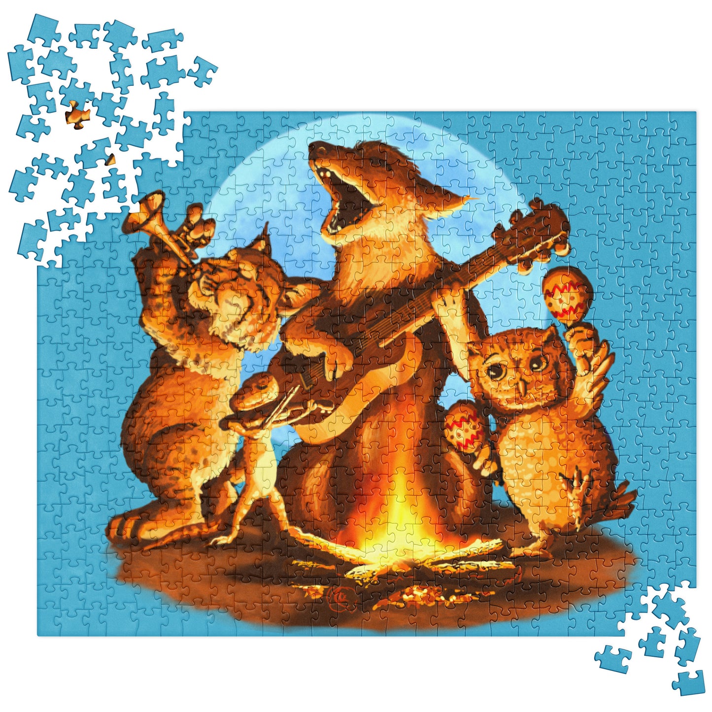 Campfire Mural by Joe Pagac | Jigsaw puzzle