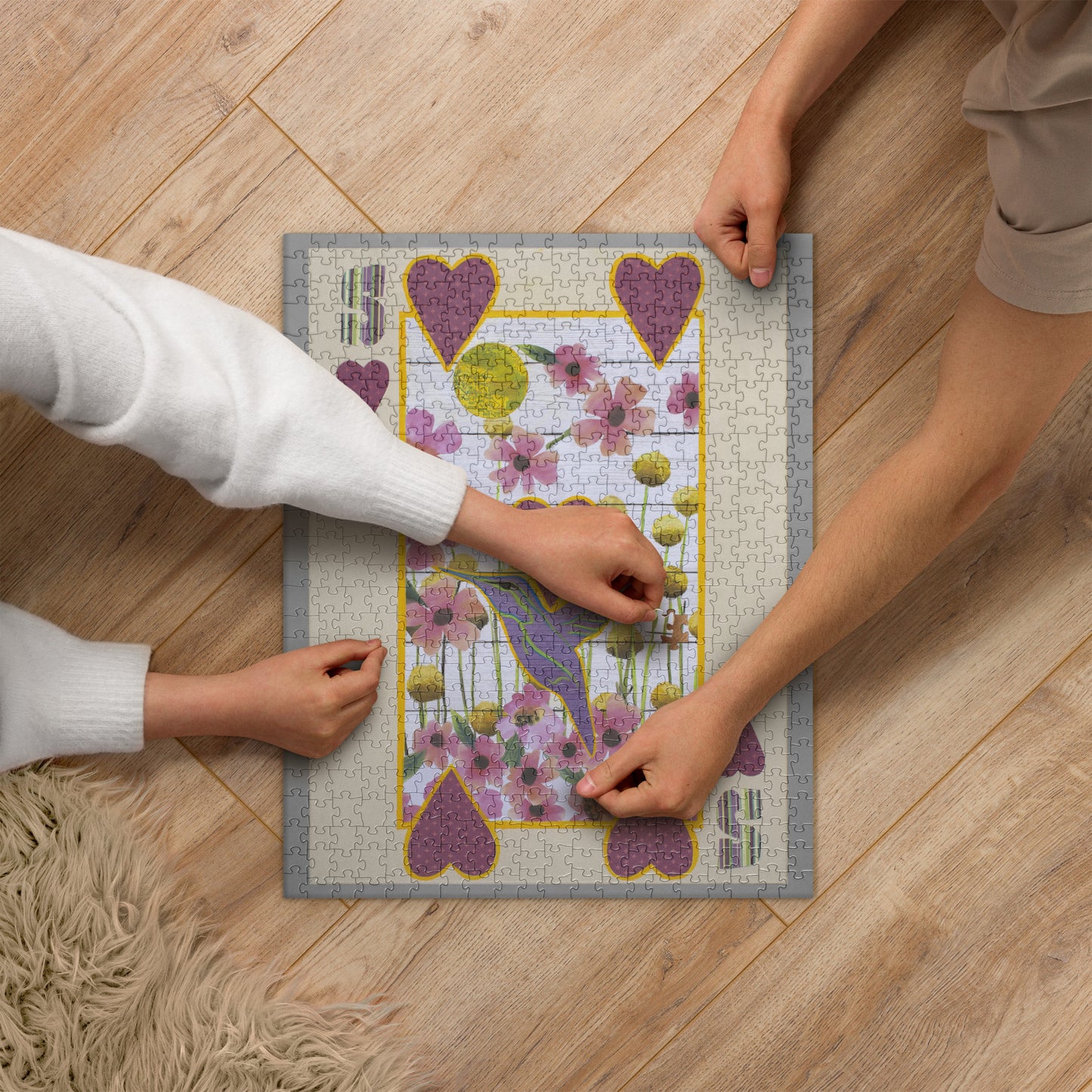 Five of Hearts by Suzanne Villella | Jigsaw puzzle