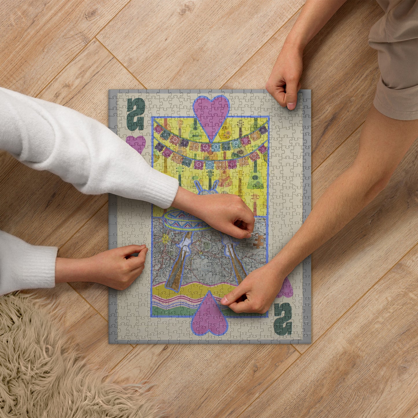 Two of Hearts by Suzanne Villella | Jigsaw puzzle