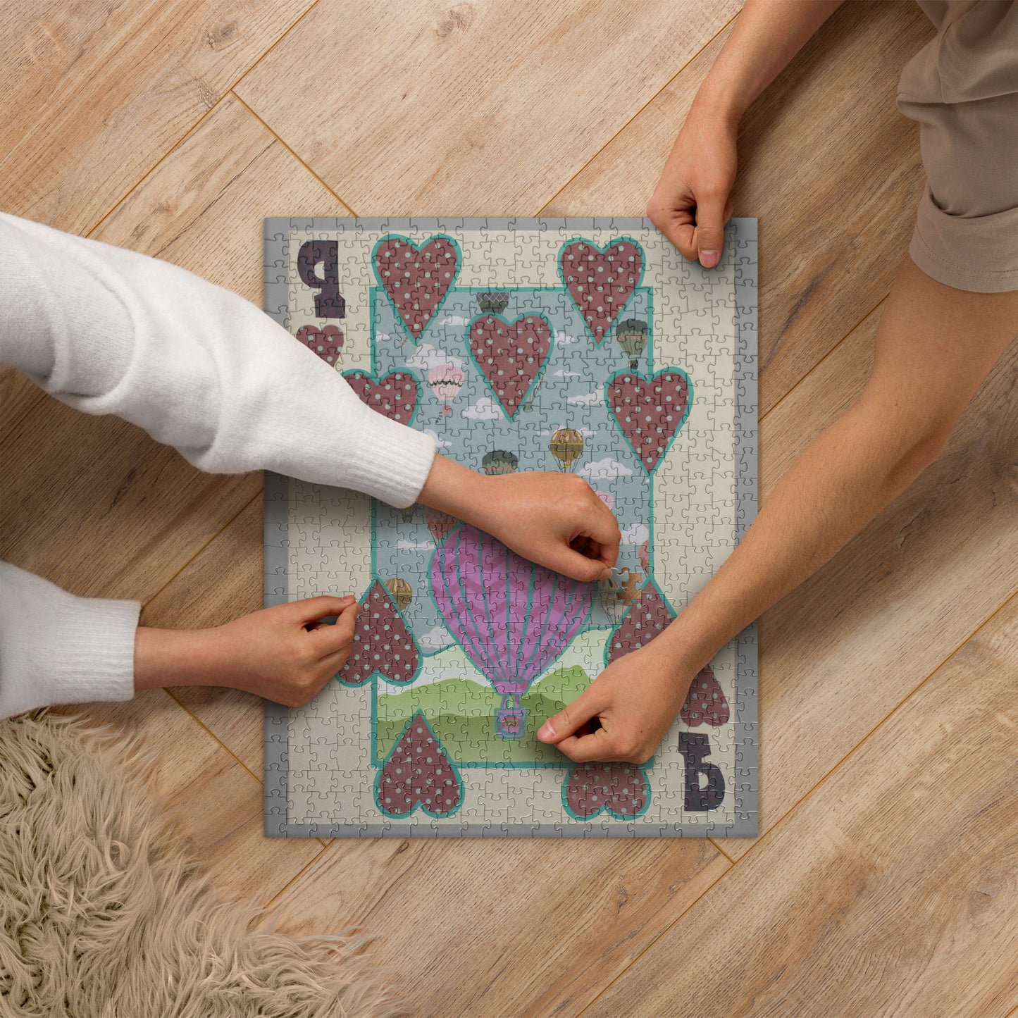 Nine of Hearts by Suzanne Villella | Jigsaw puzzle