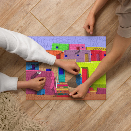 Pueblos Houses by Mike Berren | Jigsaw puzzle