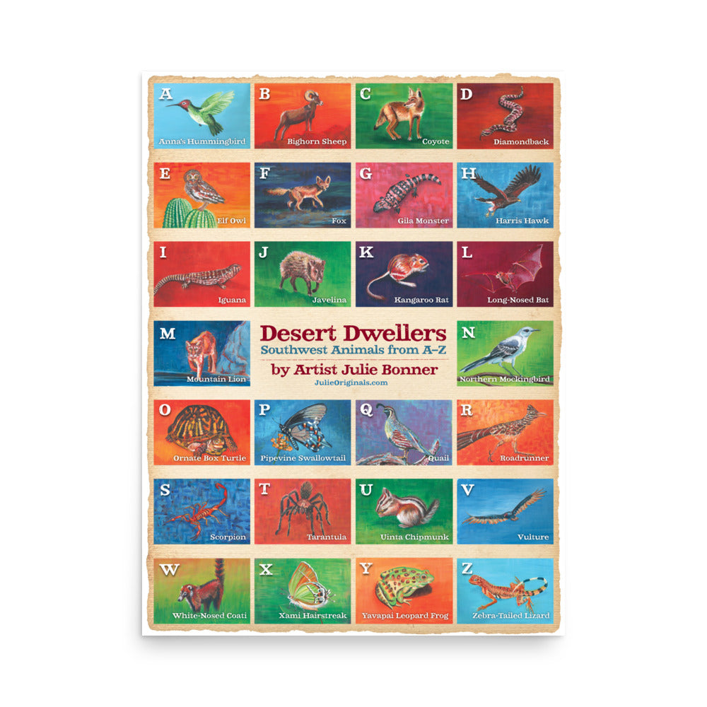 Desert Dwellers Poster by Julie Originals (18x24)