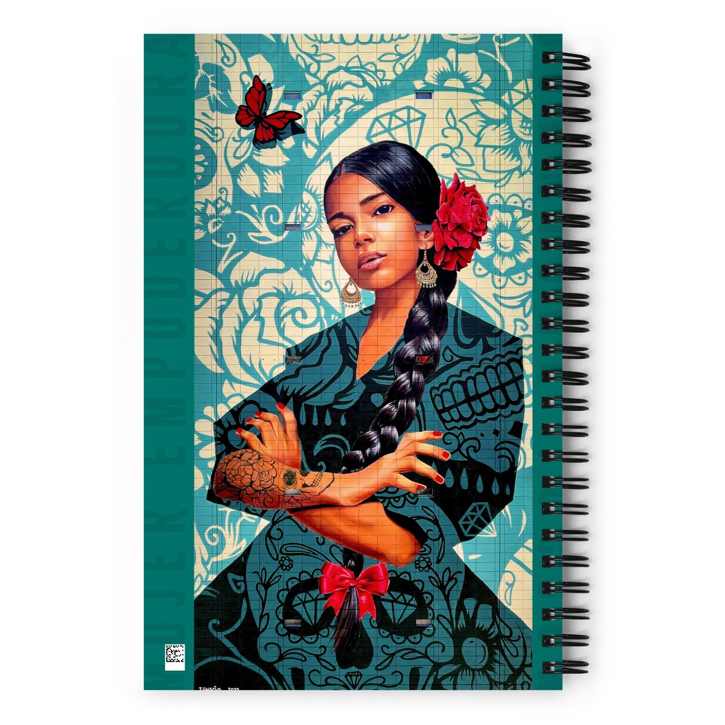 Empowered Woman Mural by Ignacio Garcia | Spiral notebook