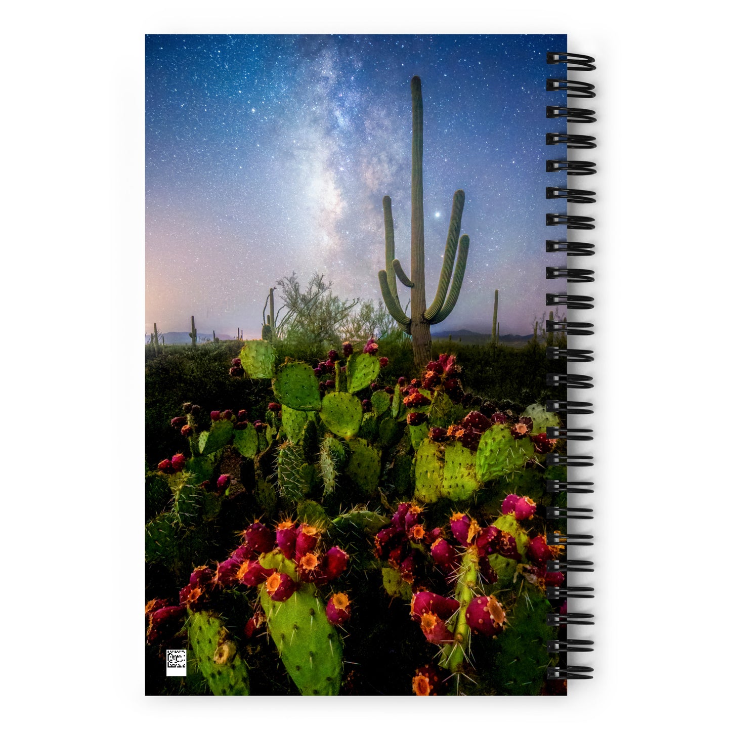 Saguaro National Park West Milkyway Prickly Pear by Sean Parker Photography |Spiral notebook