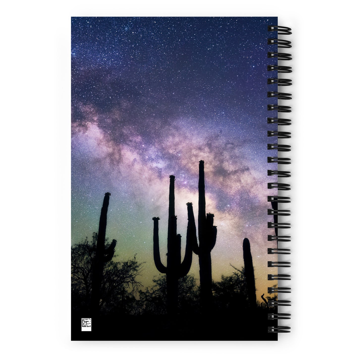 Saguaro Starlight by Sean Parker Photography | Spiral notebook