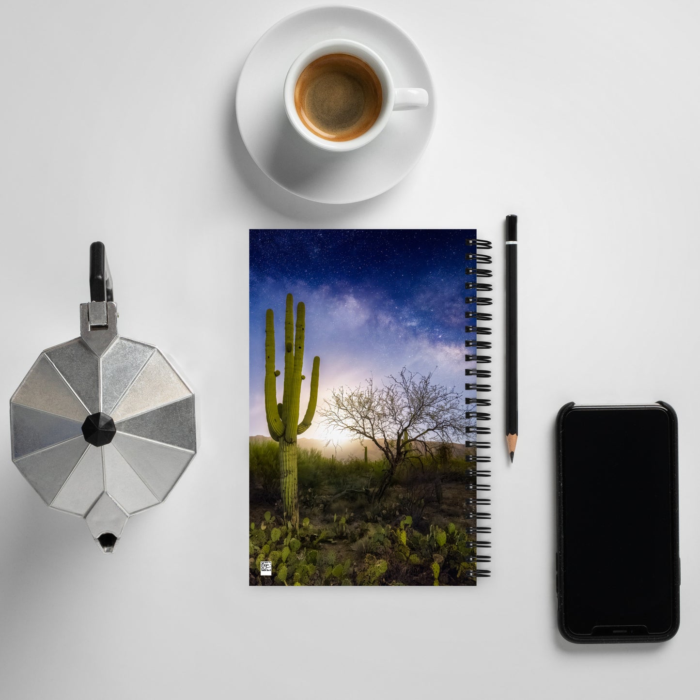 Milkyway Moonrise by Sean Parker Photography | Spiral notebook