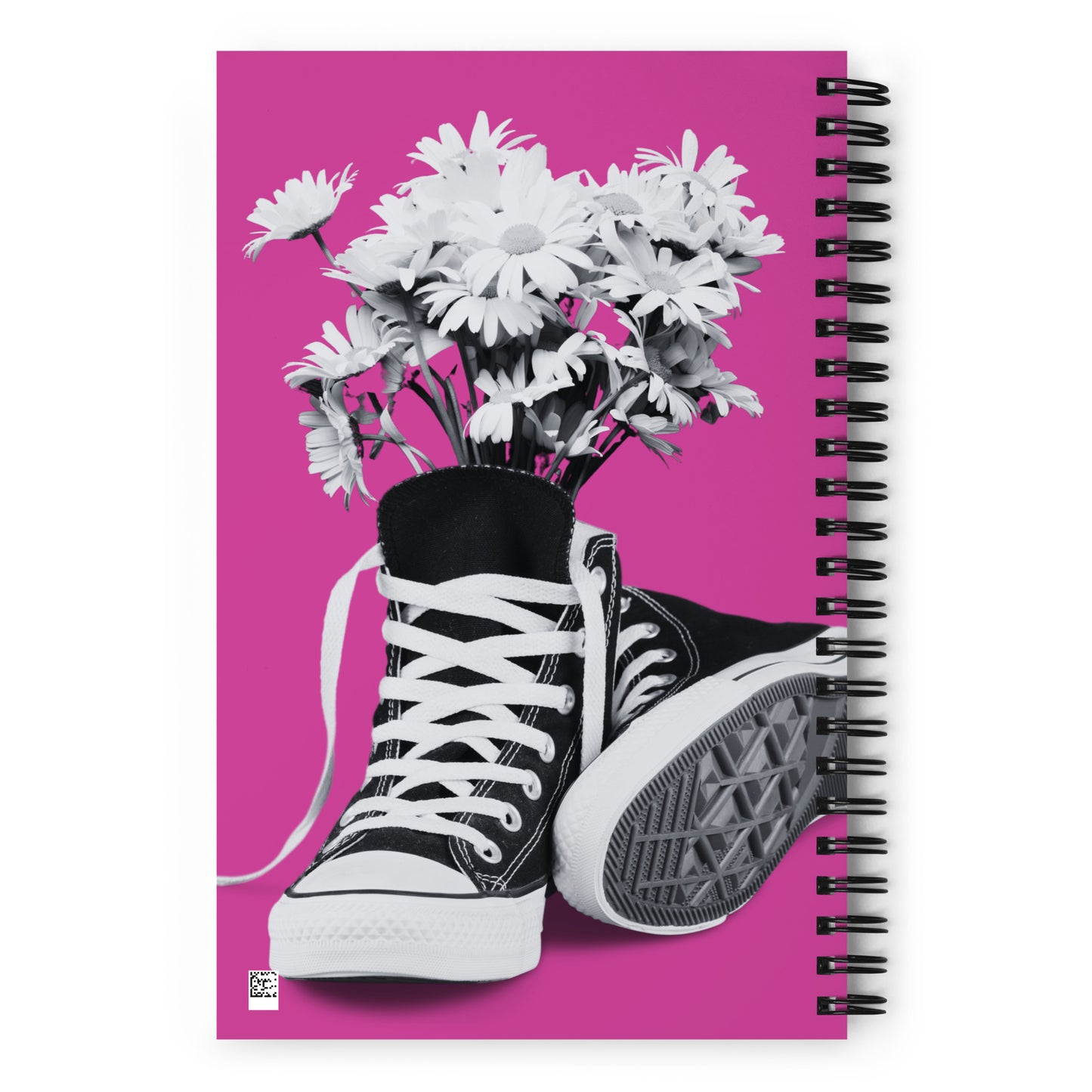 A Converse-ation by Enrique Aldana - Pink | Spiral notebook