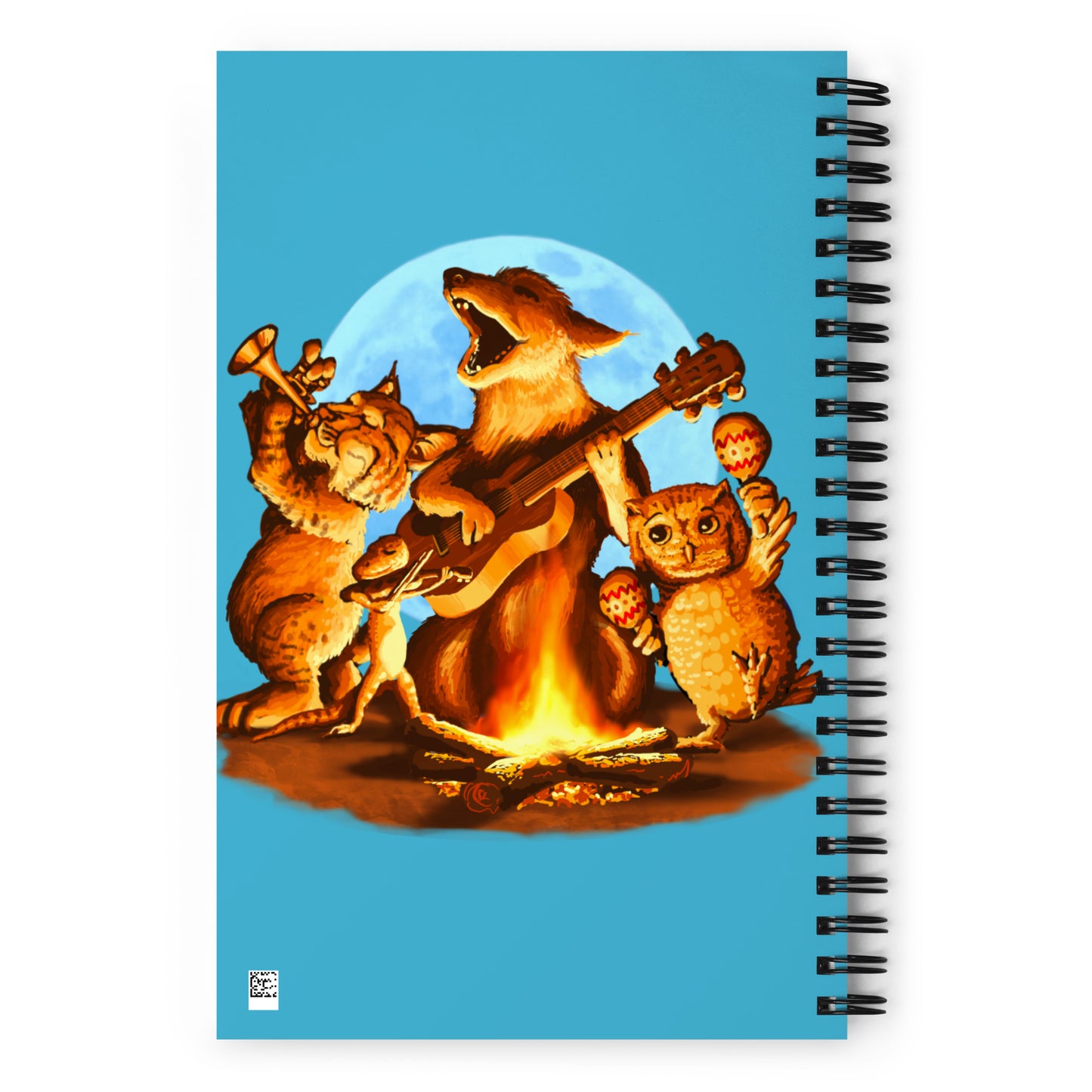 Campfire Mural by Joe Pagac | Spiral notebook