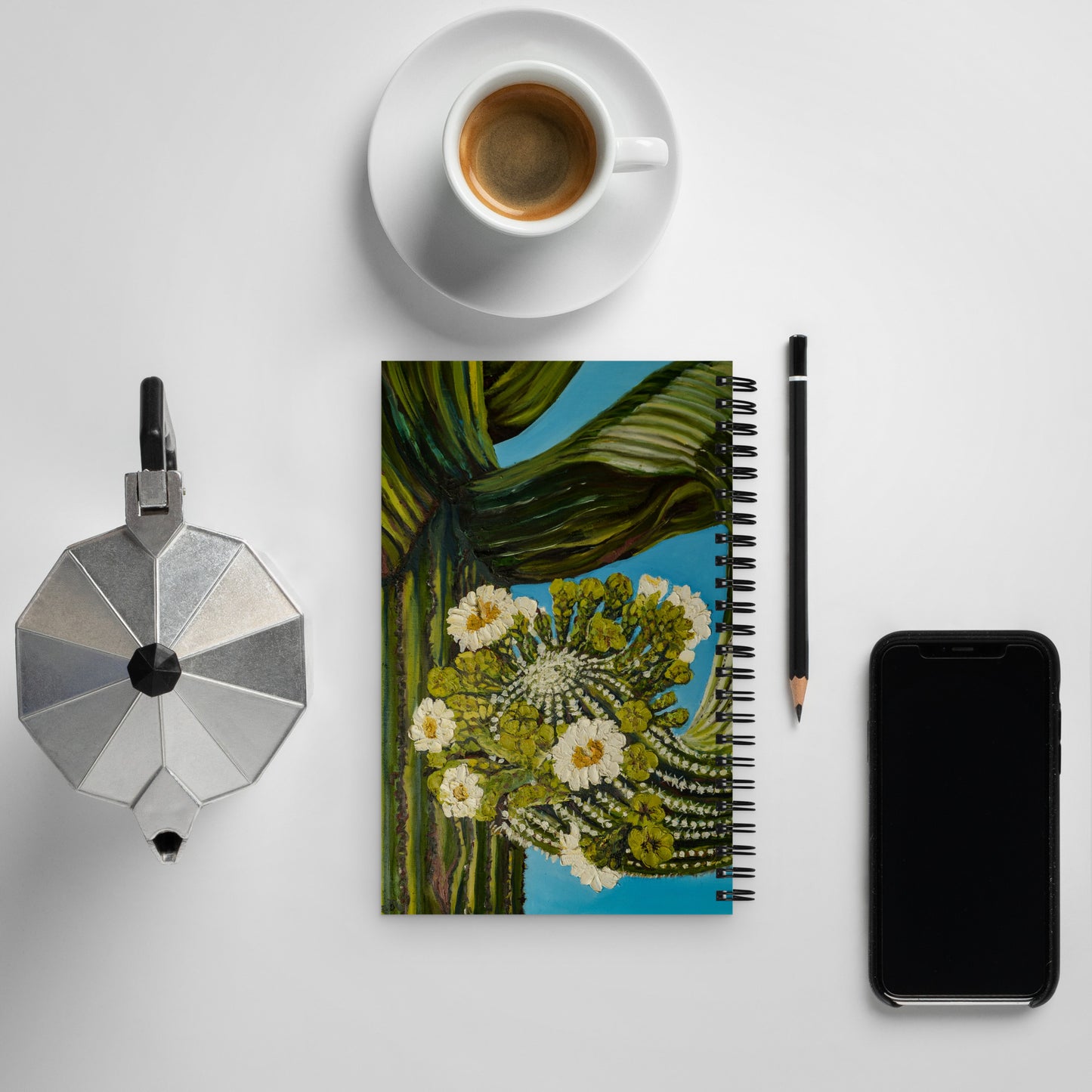 Twisted Saguaro by Andrea Rodriguez | Spiral notebook