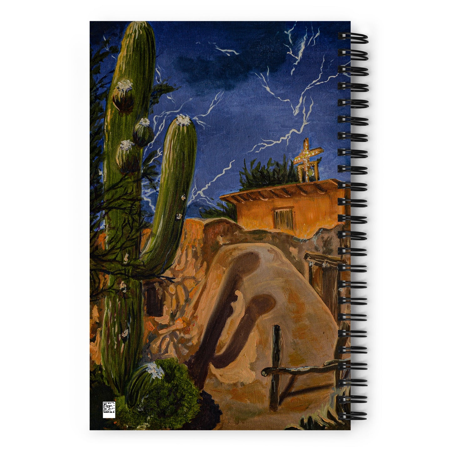 Degrazia Chapel Night Sky by Andrea Rodriguez | Spiral notebook