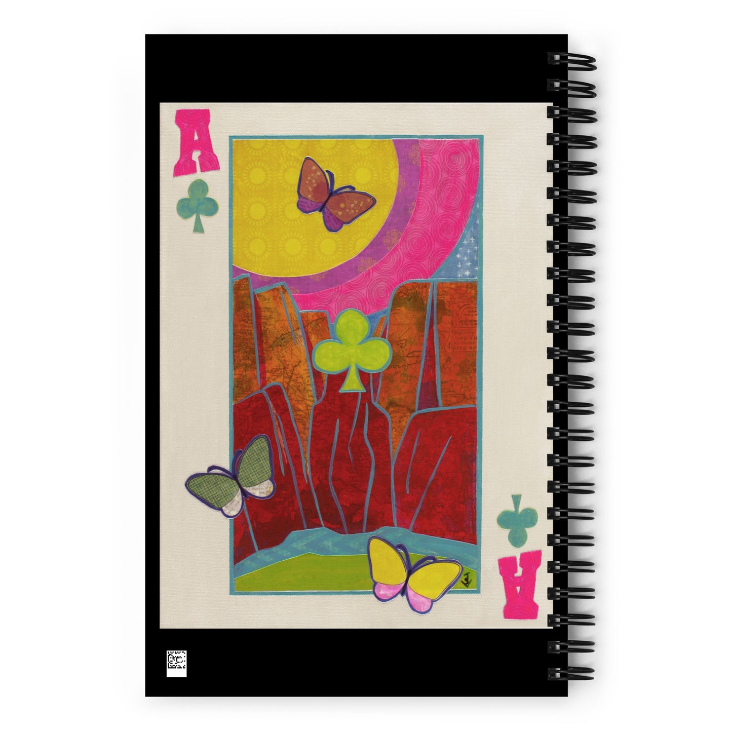 Ace of Clubs by Suzanne Villella | Spiral notebook