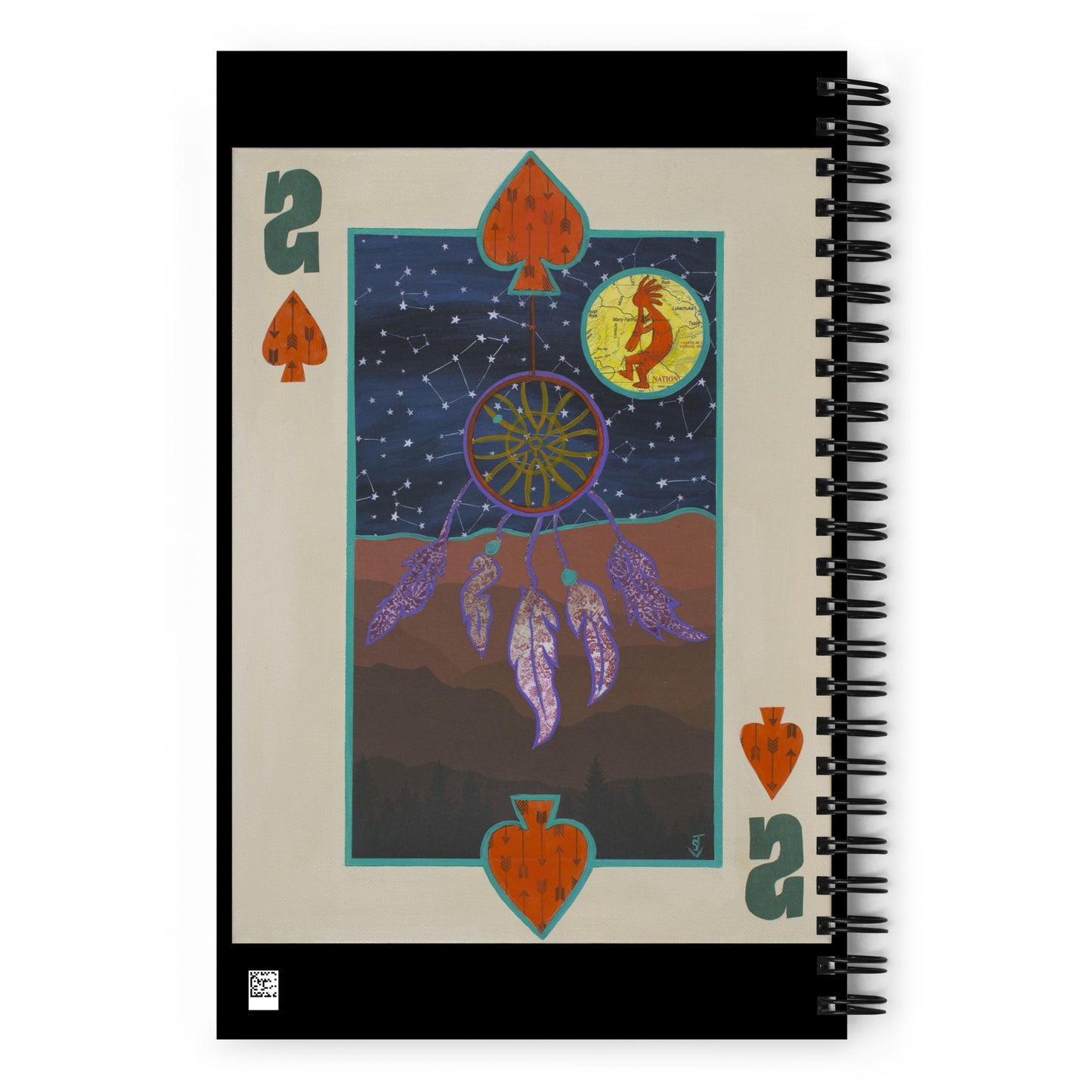 Two of Spades by Suzanne Villella | Spiral notebook