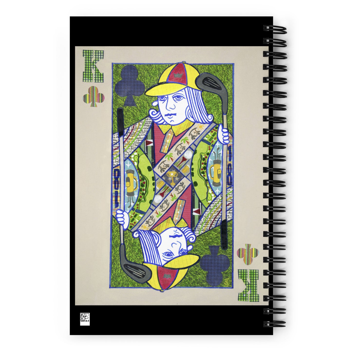 King of Clubs by Suzanne Villella | Spiral notebook