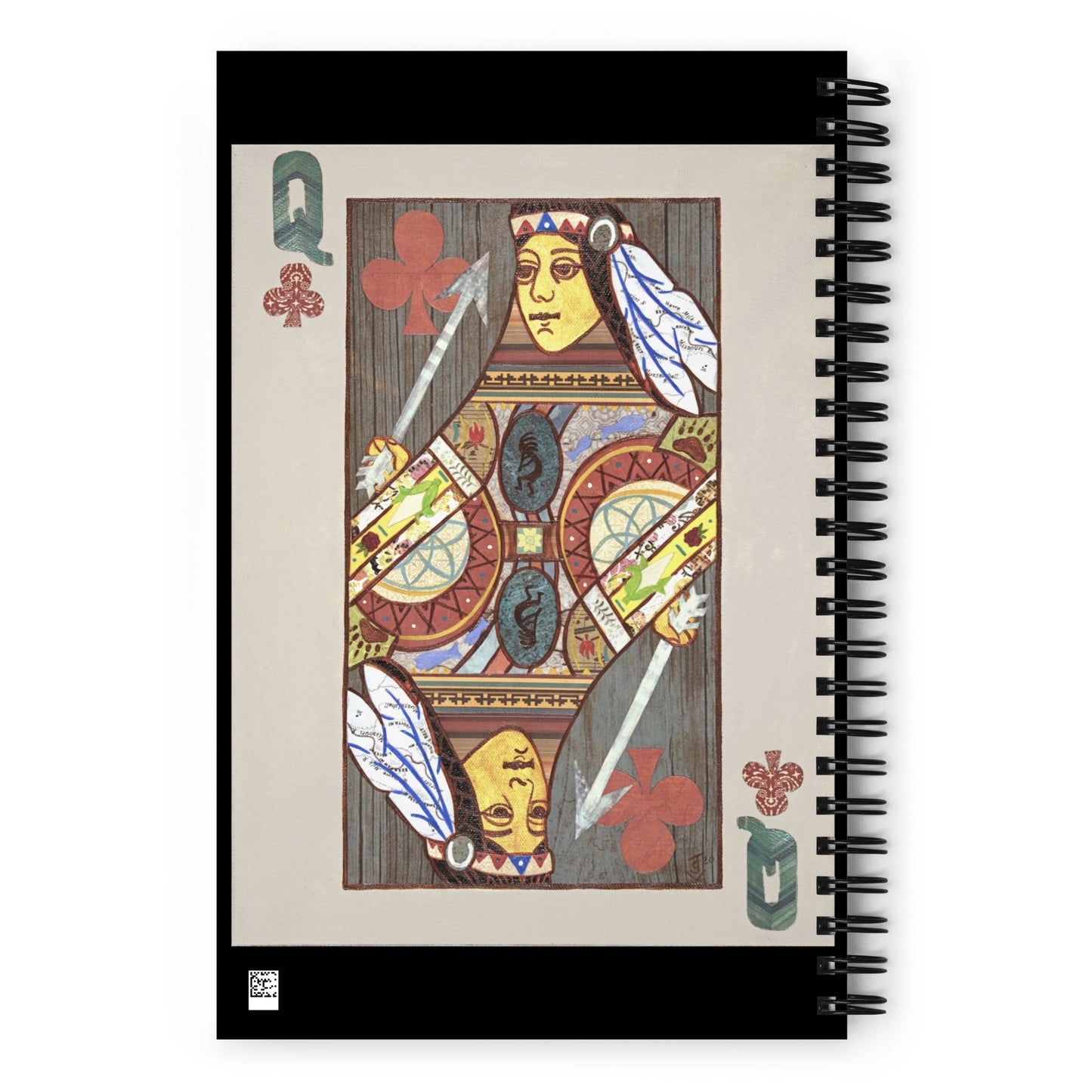 Queen of Clubs by Suzanne Villella | Spiral notebook