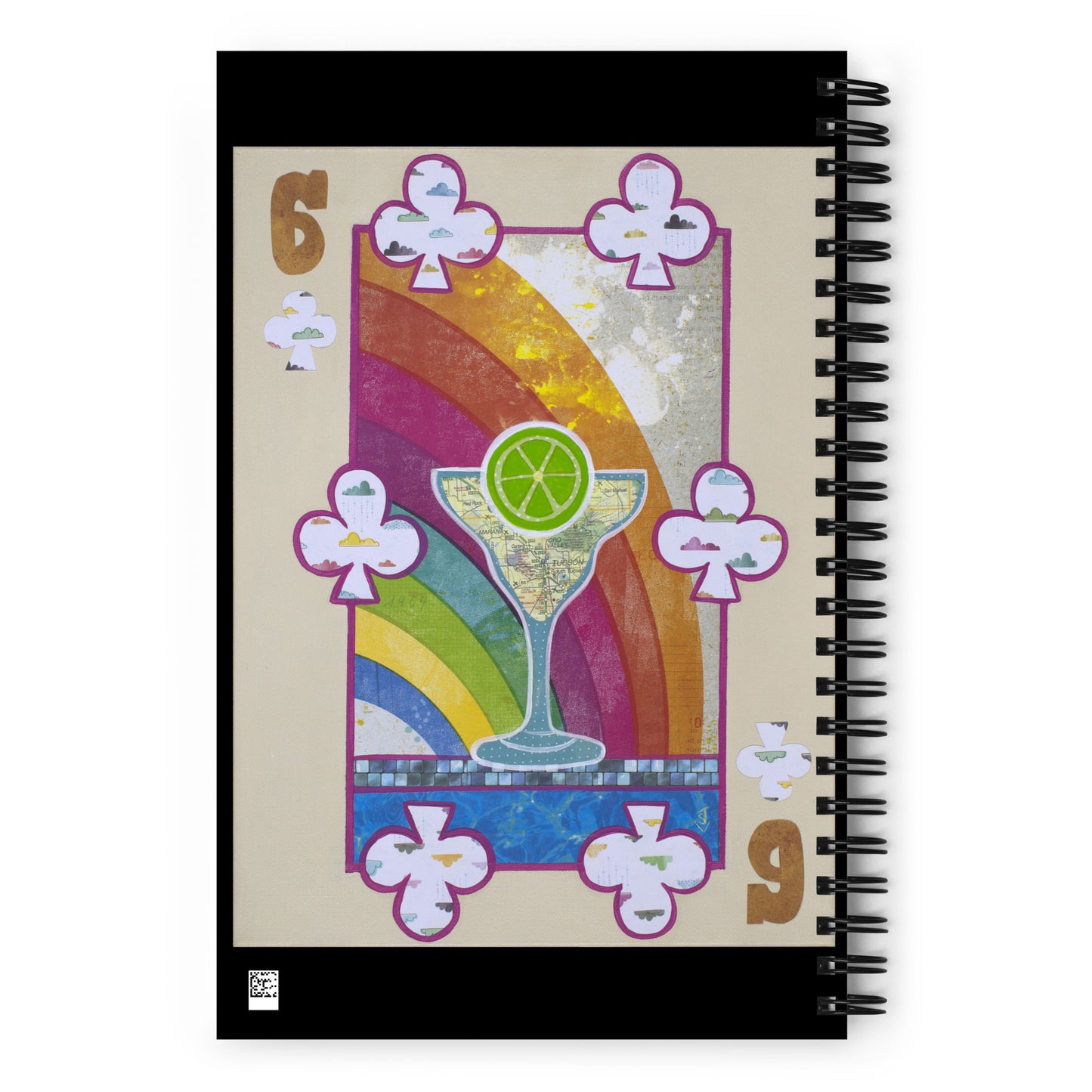 Six of Clubs by Suzanne Villella | Spiral notebook