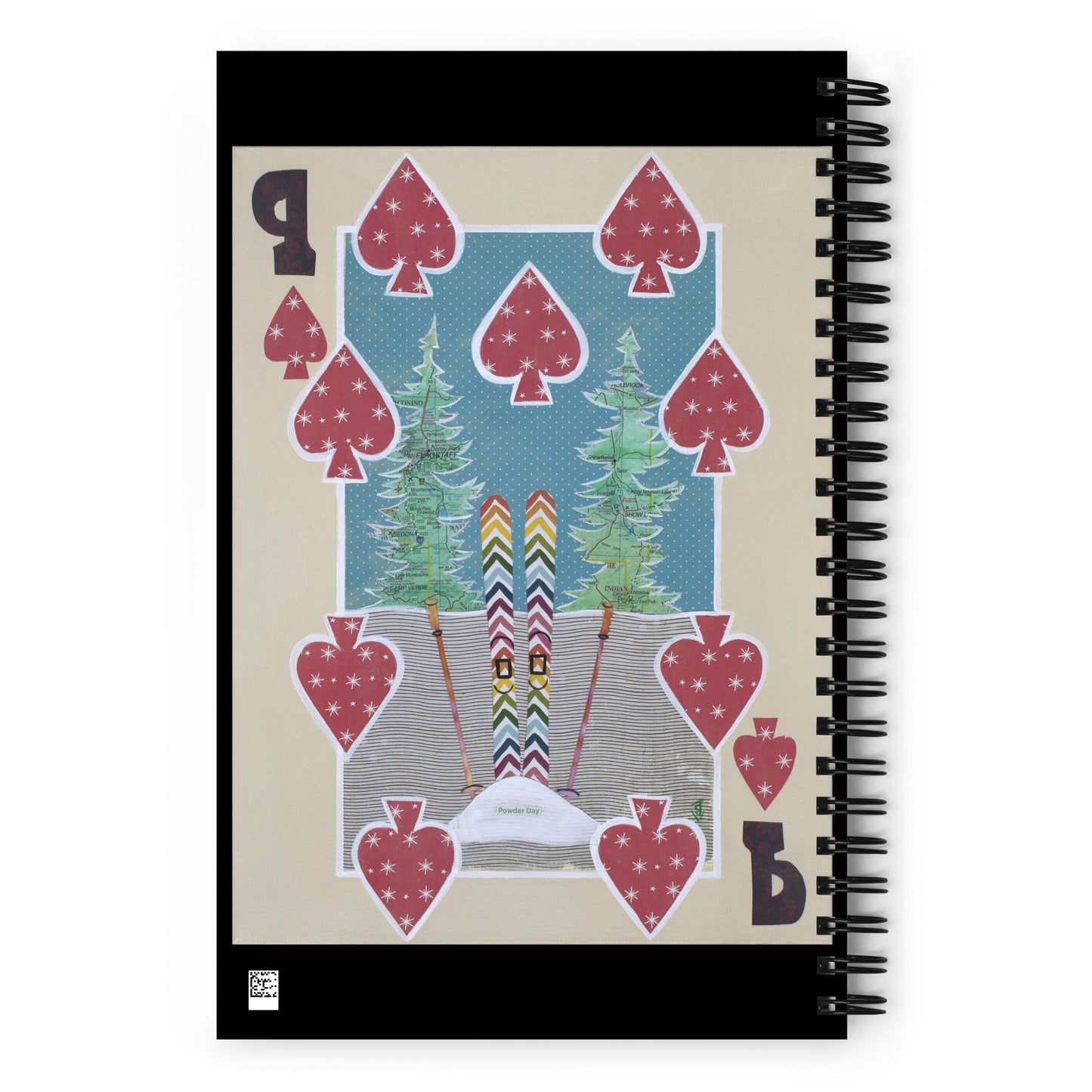 Nine of Spades by Suzanne Villella | Spiral notebook