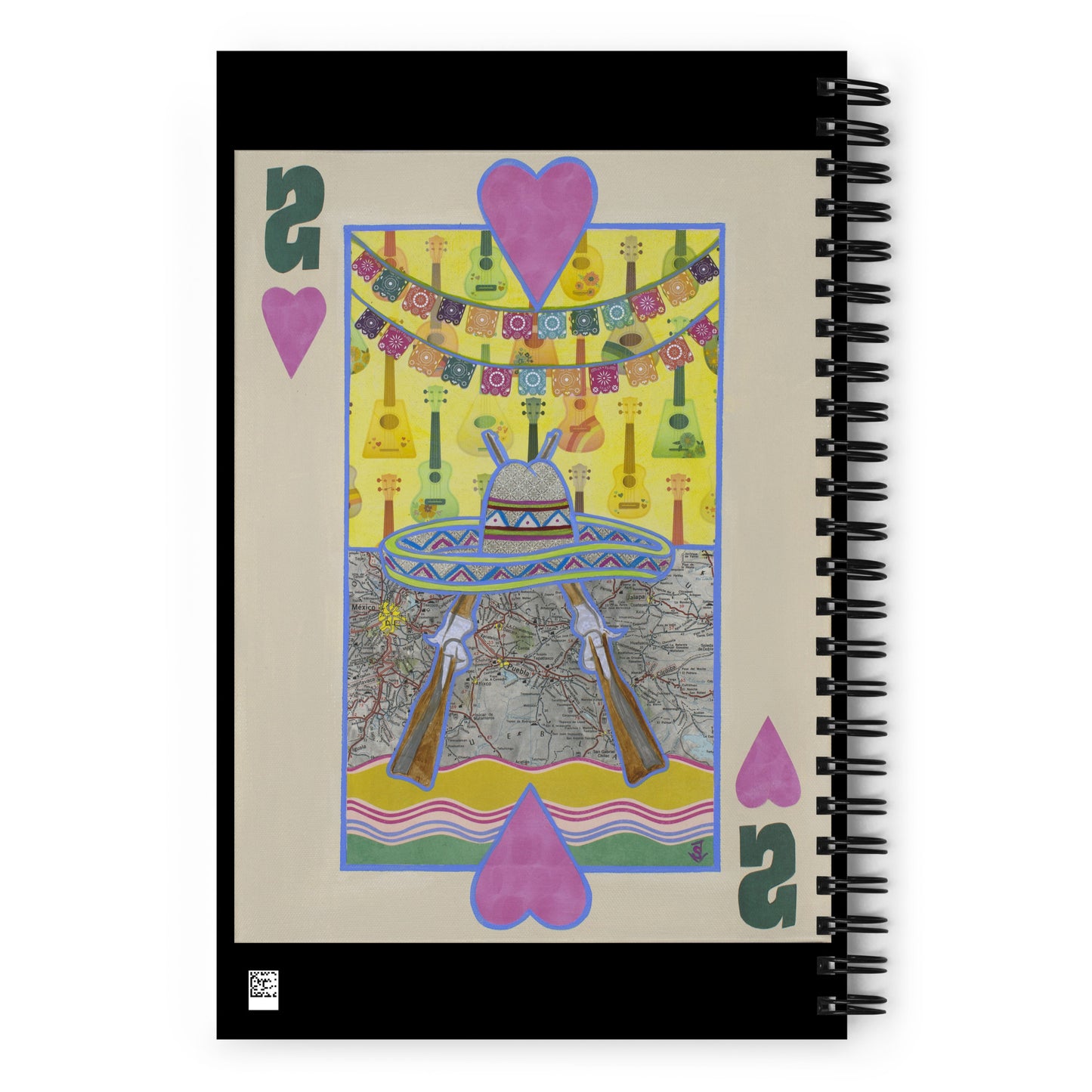 Two of Hearts by Suzanne Villella | Spiral notebook