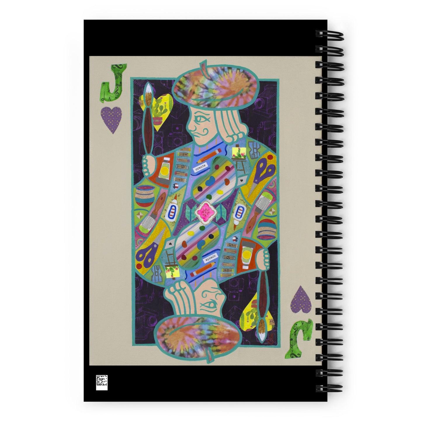 Jack of Hearts by Suzanne Villella | Spiral notebook