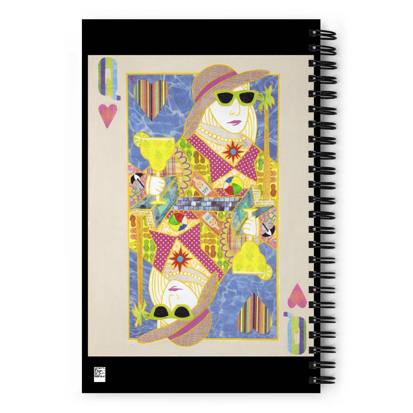 Queen of Hearts by Suzanne Villella | Spiral notebook