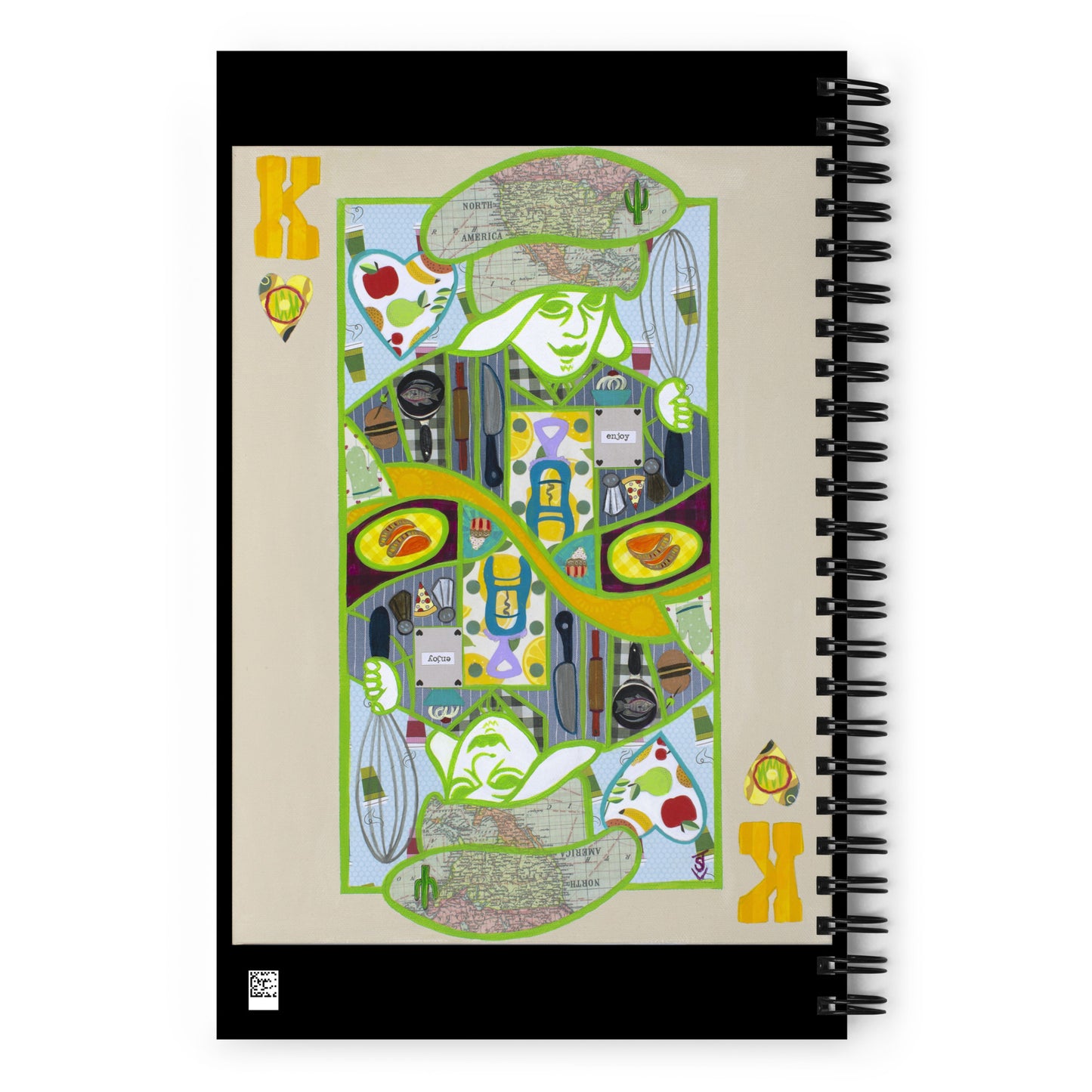 King of Hearts by Suzanne Villella | Spiral notebook