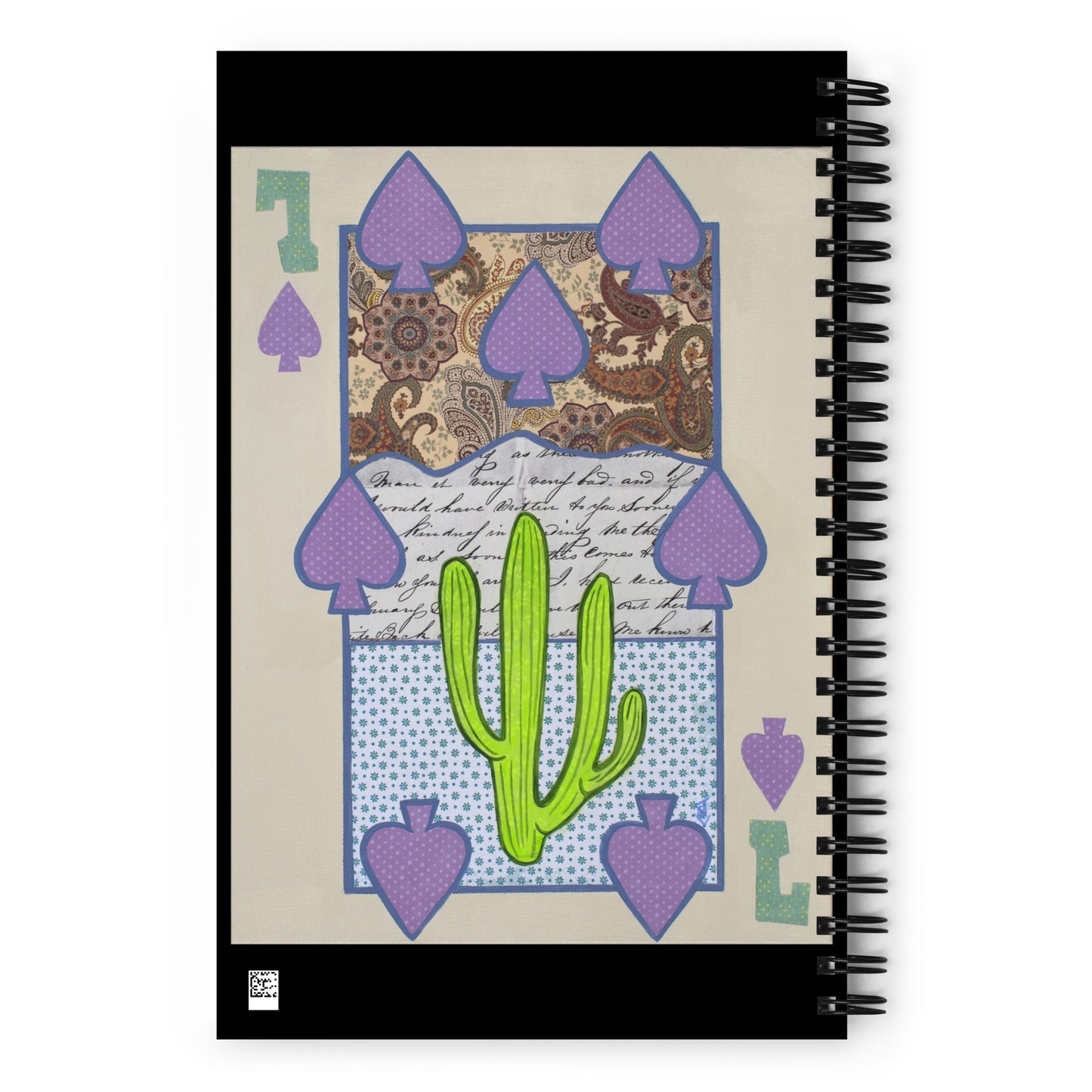 Seven of Spades by Suzanne Villella | Spiral notebook