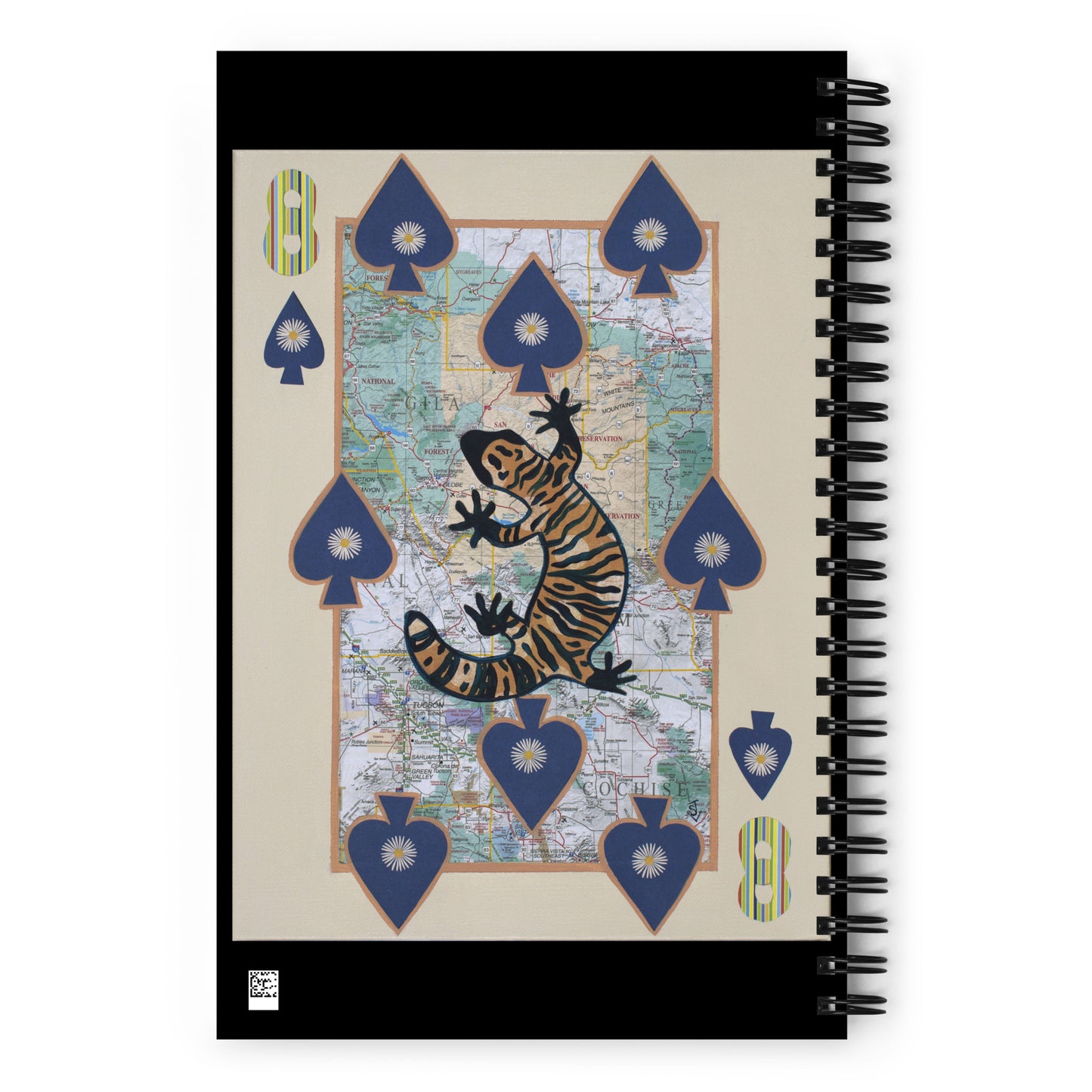 Eight of Spades by Suzanne Villella | Spiral notebook