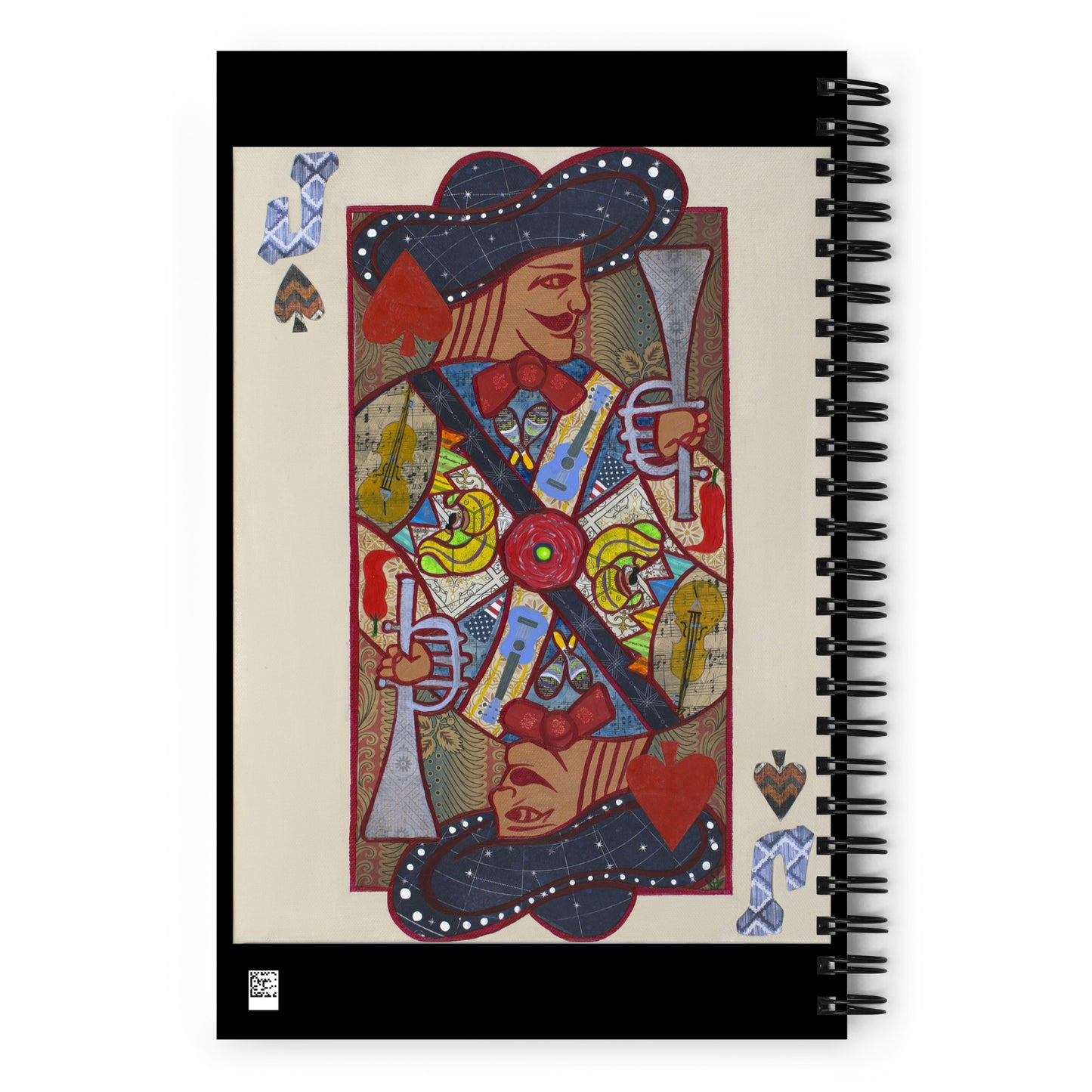 Jack of Spades by Suzanne Villella | Spiral notebook