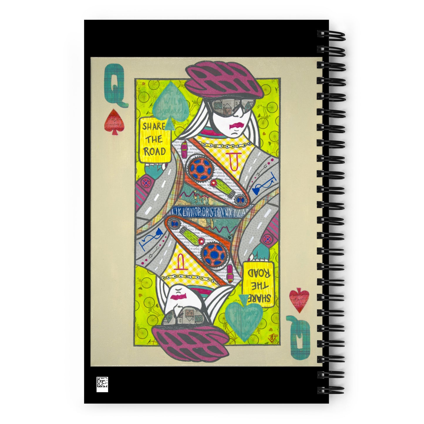 Queen of Spades by Suzanne Villella | Spiral notebook