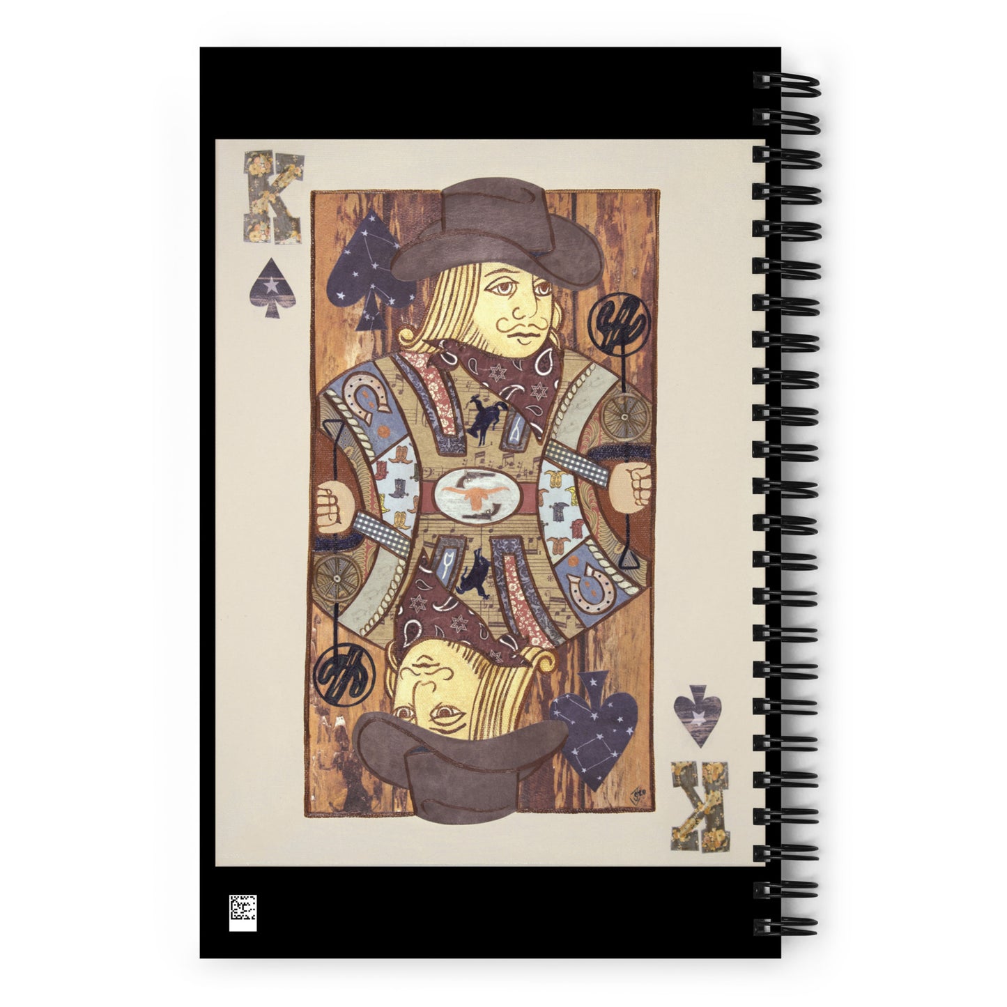 King of Spades by Suzanne Villella | Spiral notebook