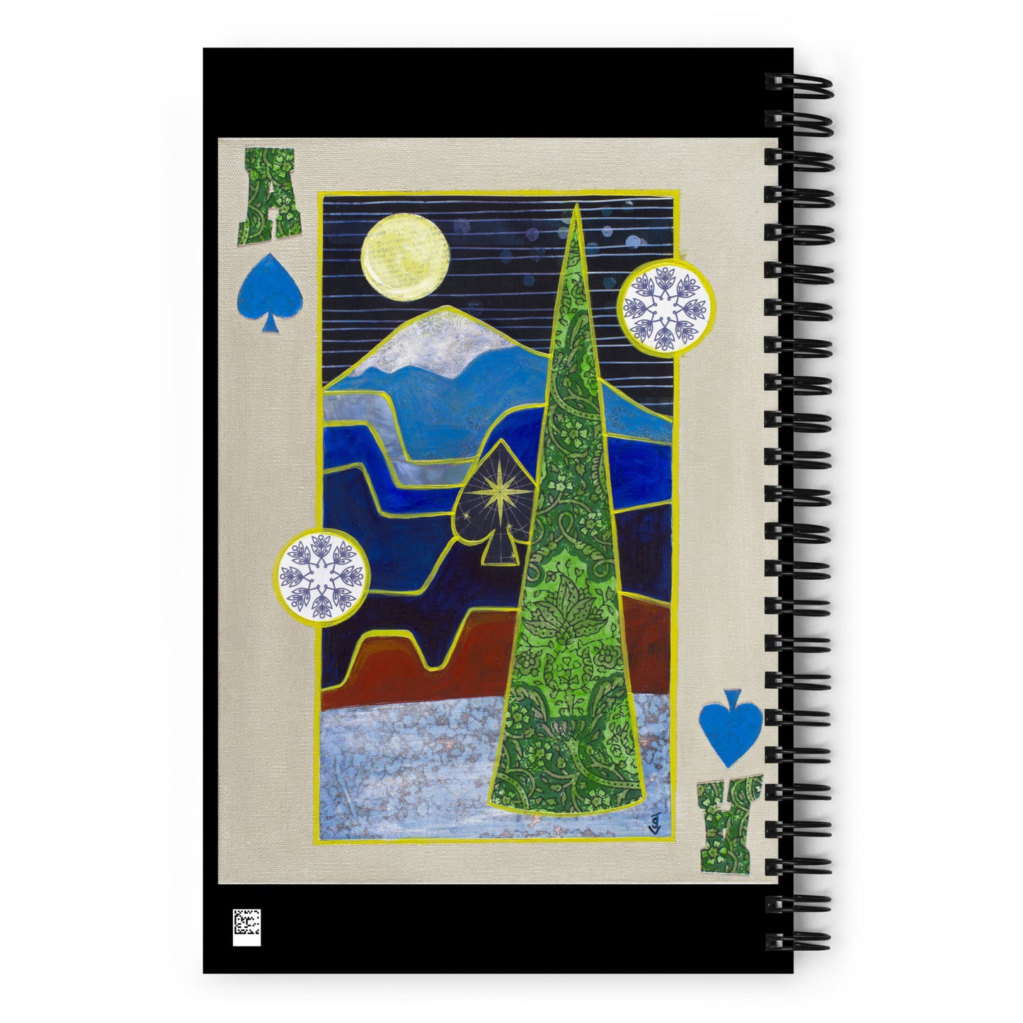 Ace of Spades by Suzanne Villella | Spiral notebook