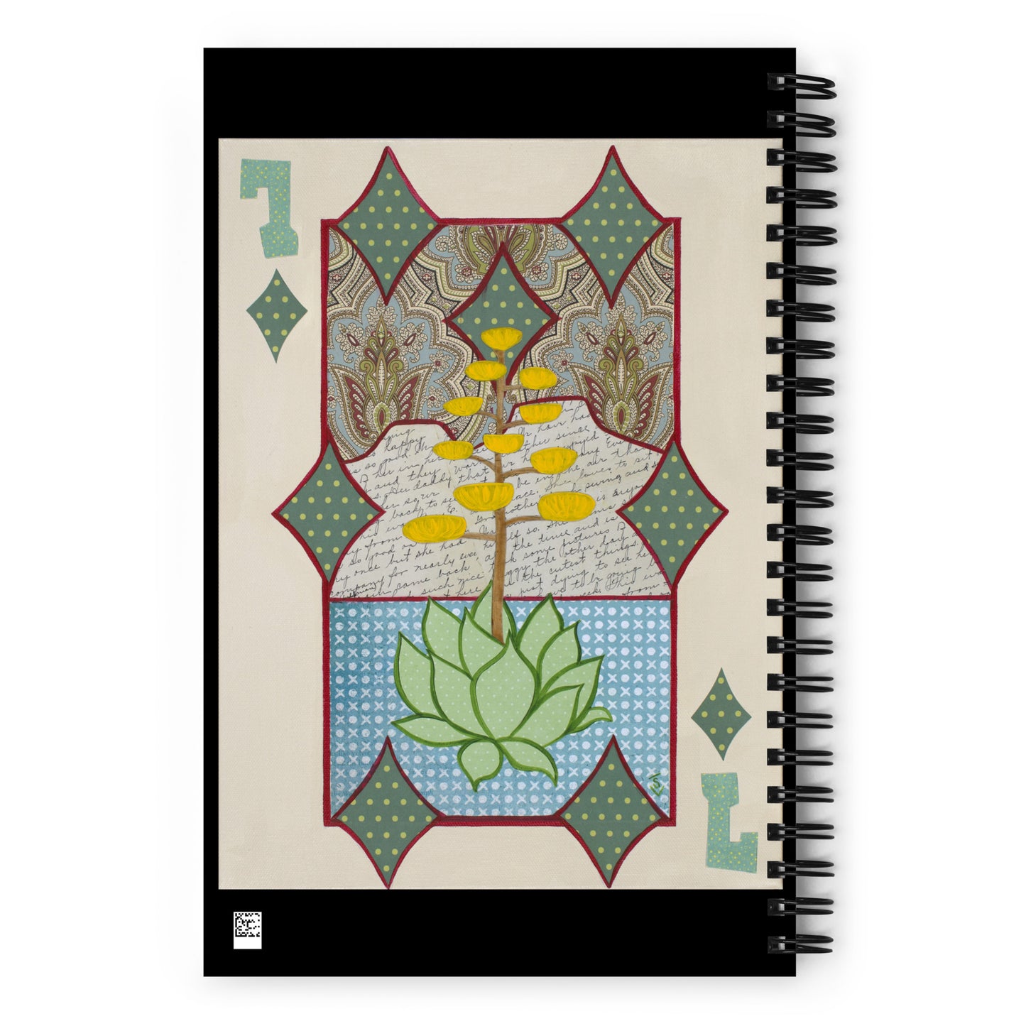 Seven of Diamonds by Suzanne Villella | Spiral notebook