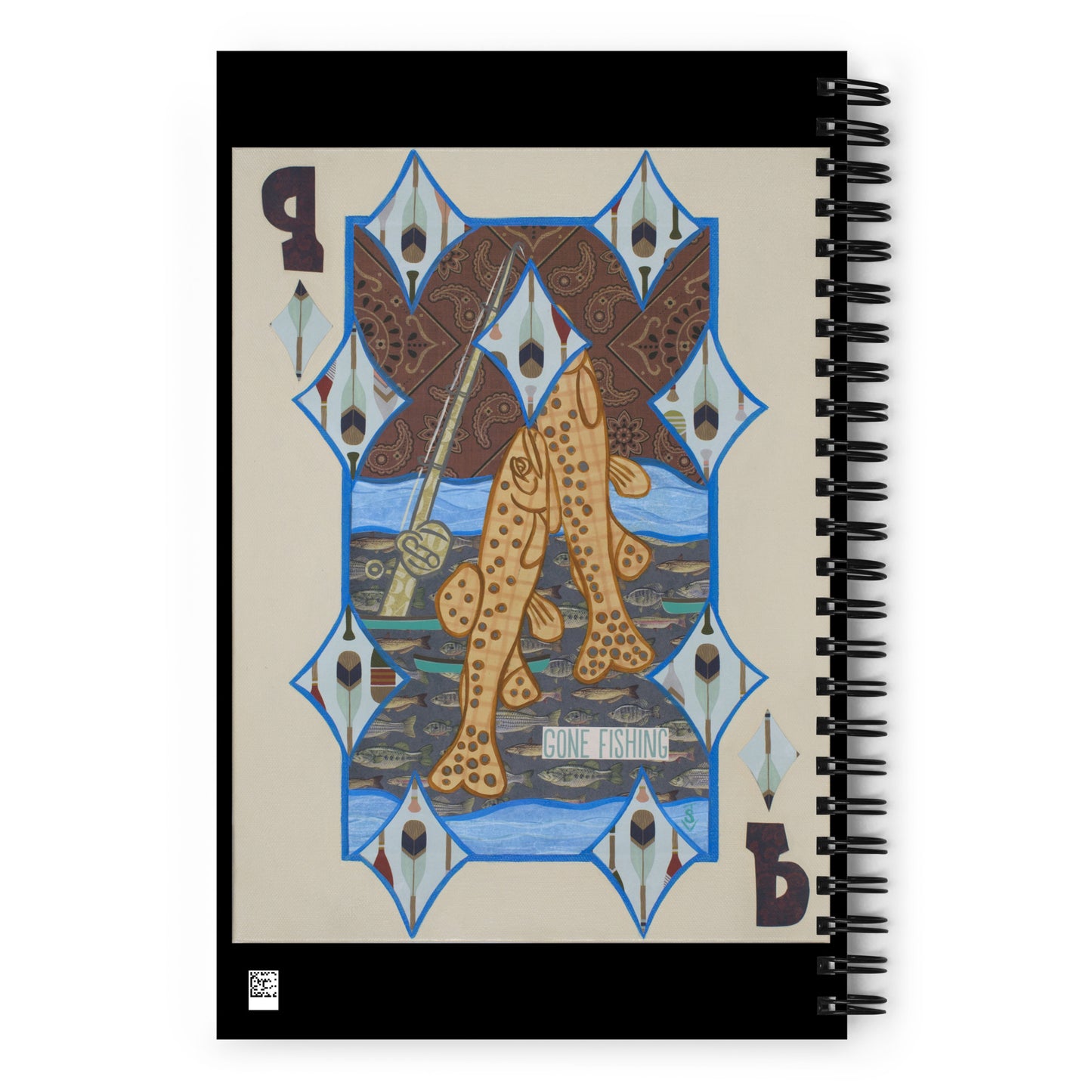 Nine of Diamonds by Suzanne Villella | Spiral notebook