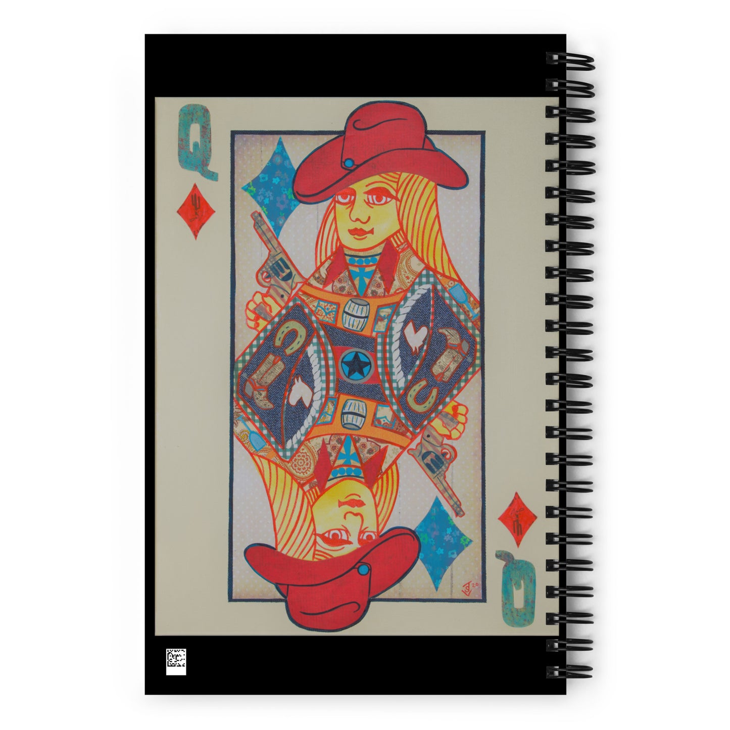 Queen of Diamonds by Suzanne Villella | Spiral notebook