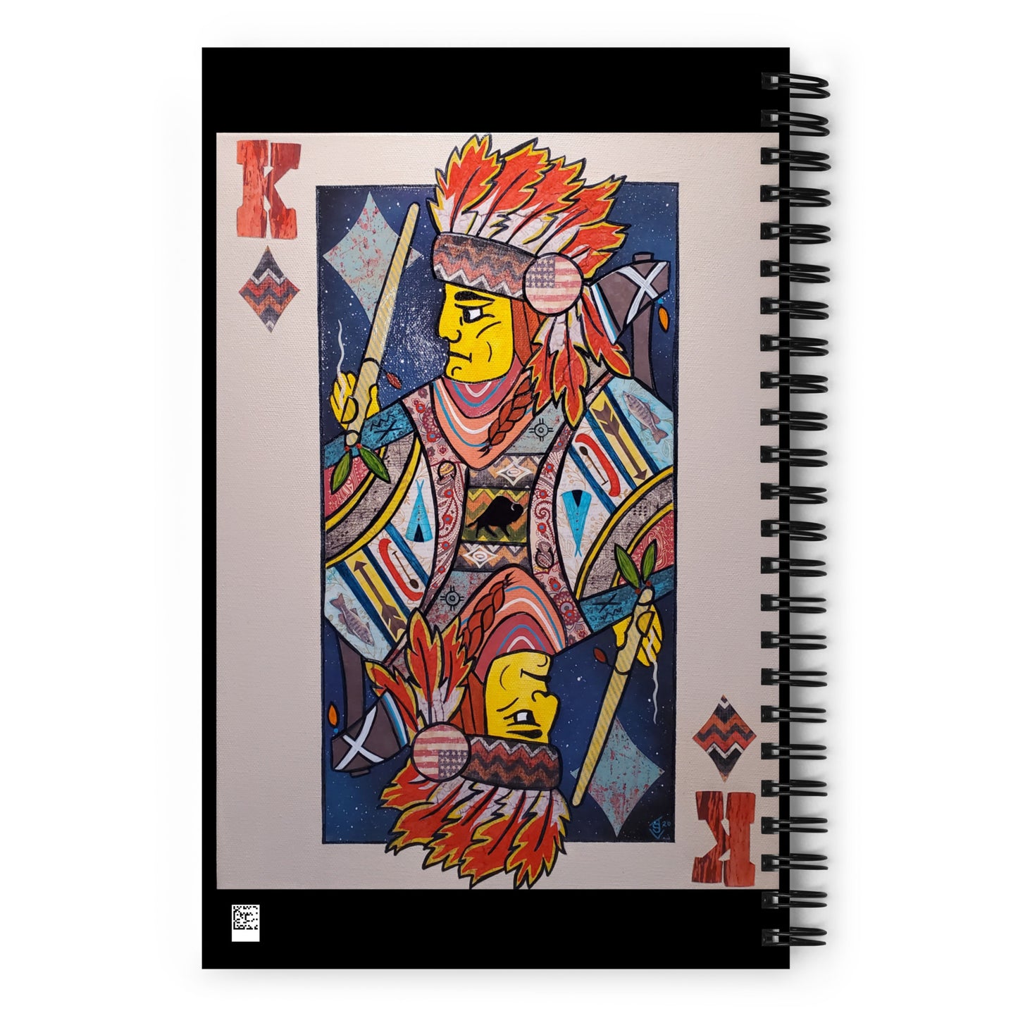 King of Diamonds by Suzanne Villella | Spiral notebook