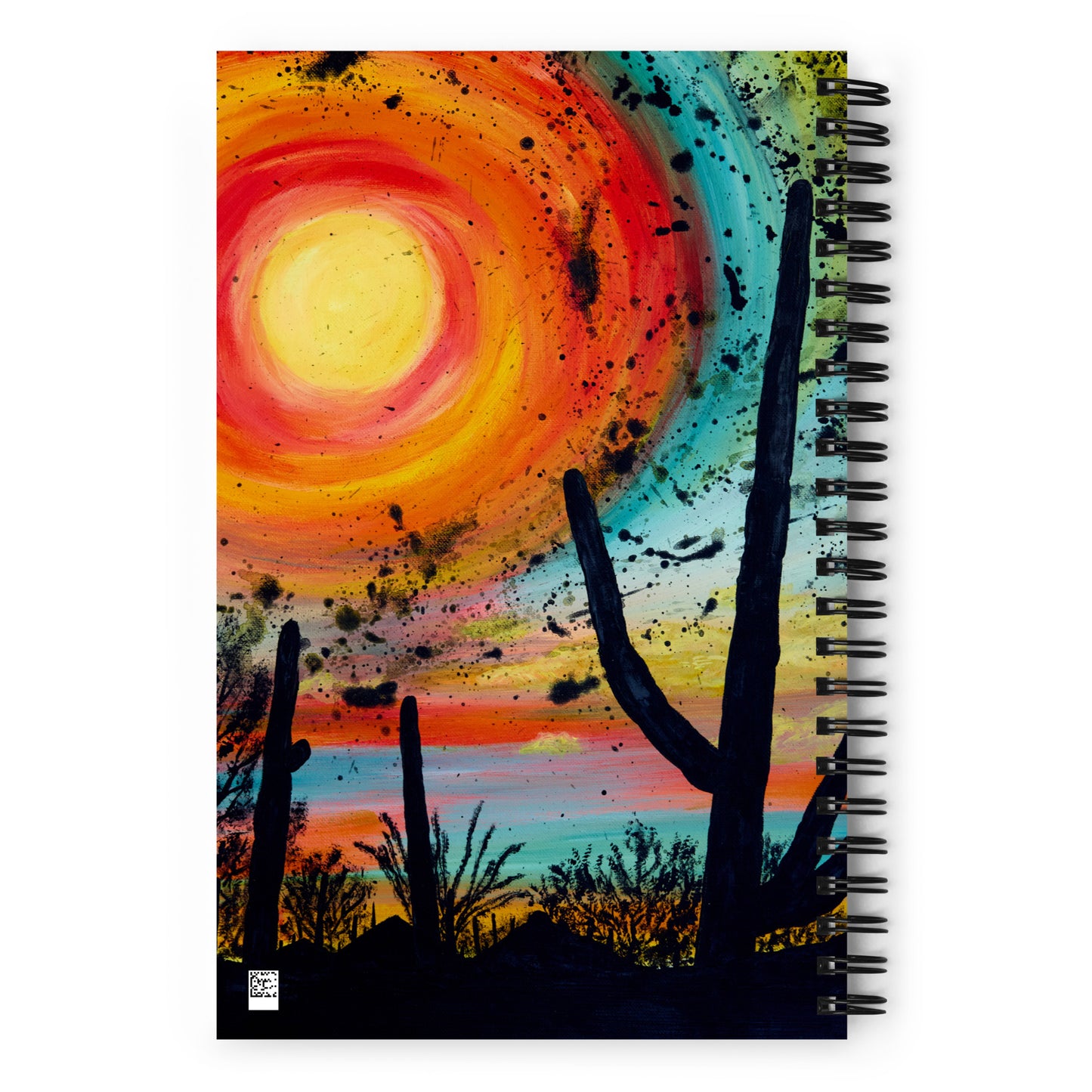 Saguaro Sun by Courtney Christie | Spiral notebook