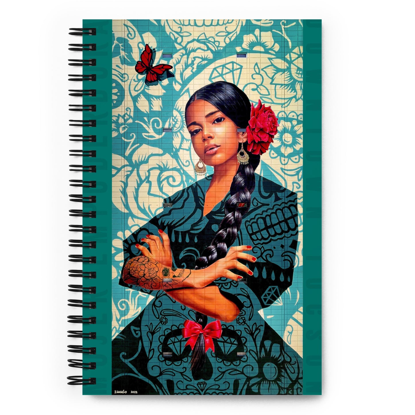 Empowered Woman Mural by Ignacio Garcia | Spiral notebook