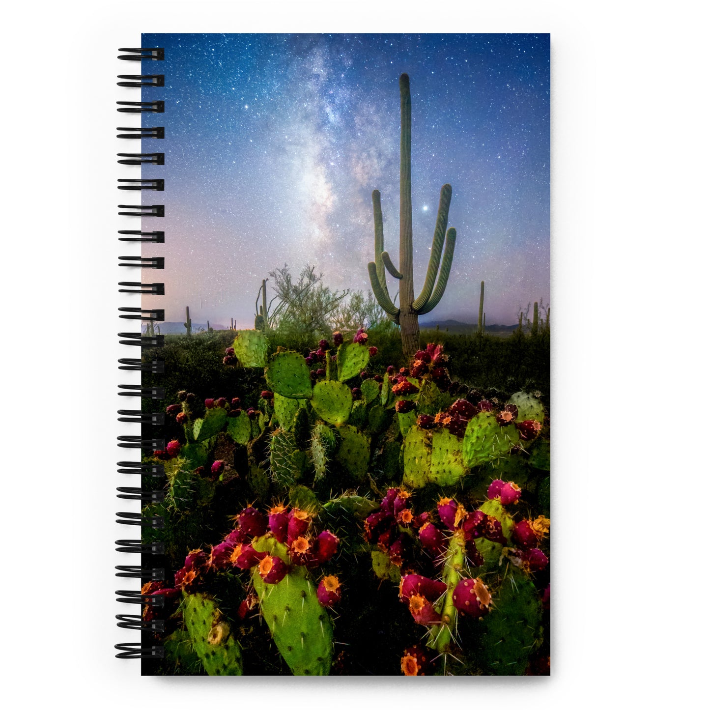 Saguaro National Park West Milkyway Prickly Pear by Sean Parker Photography |Spiral notebook