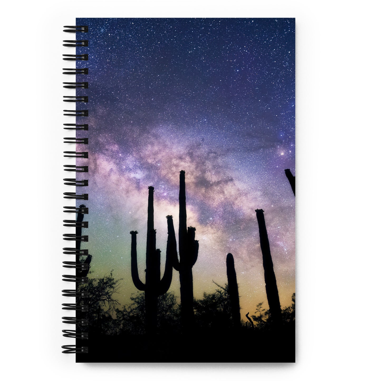 Saguaro Starlight by Sean Parker Photography | Spiral notebook