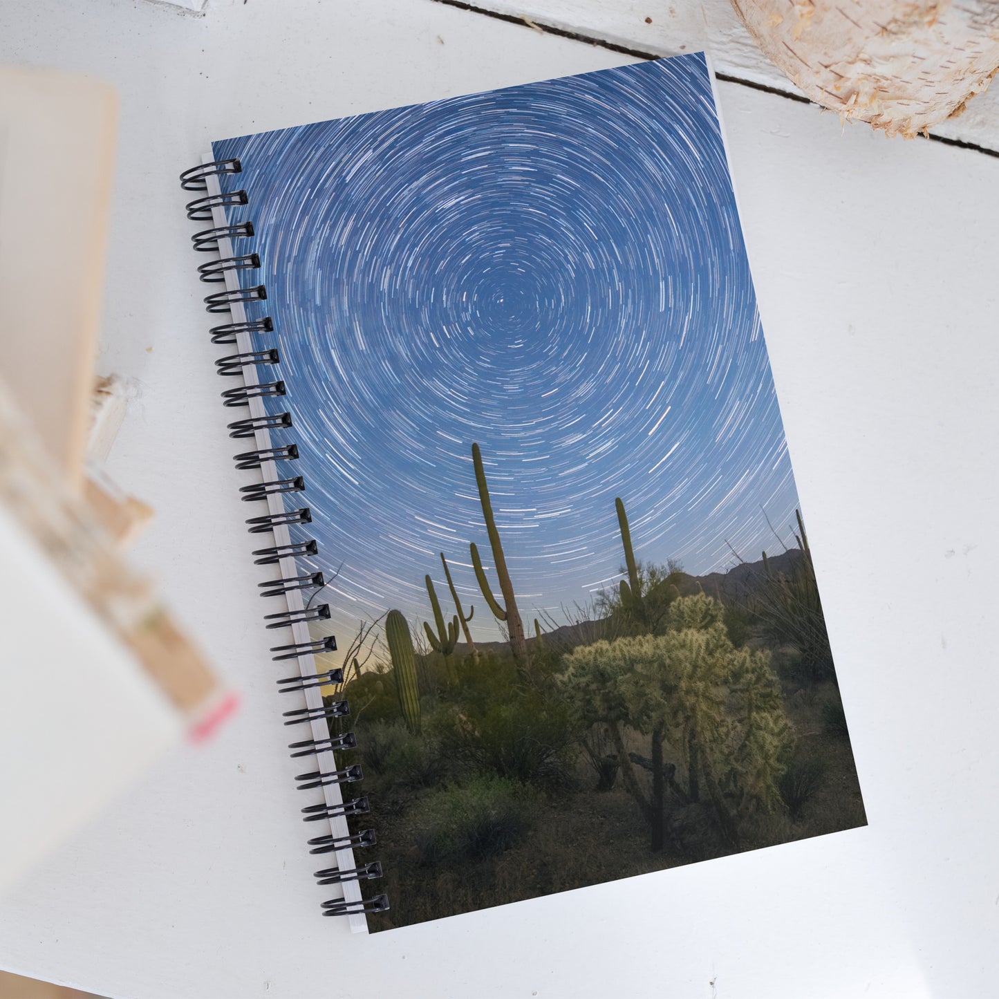 Sonoran Startrails by Sean Parker Photography | Spiral notebook