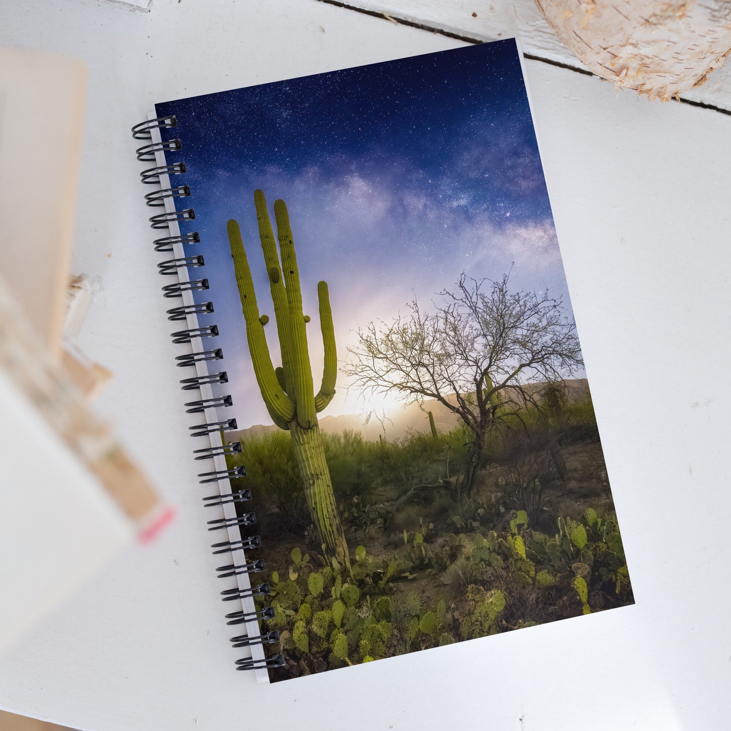 Milkyway Moonrise by Sean Parker Photography | Spiral notebook