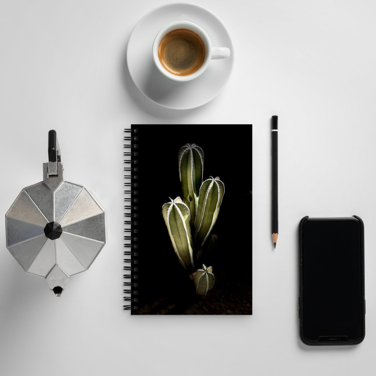 Saguaro Quad by Enrique Aldana Photography | Spiral notebook