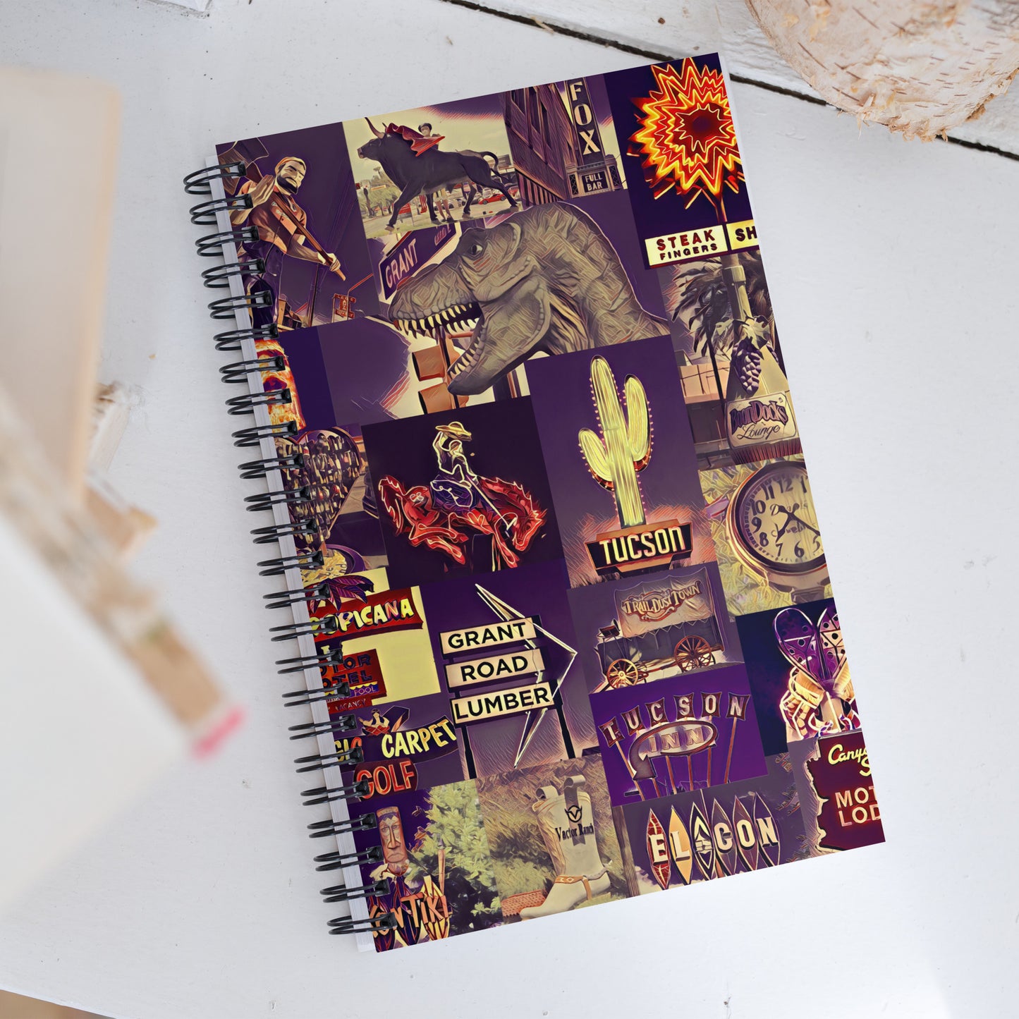 Tucson Icons by Enrique Aldana | Spiral notebook