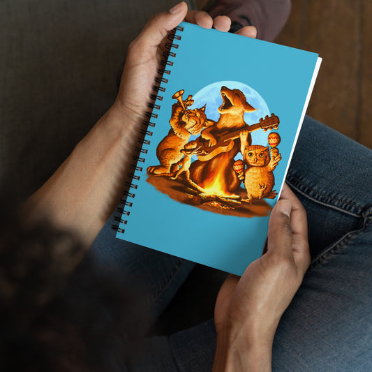 Campfire Mural by Joe Pagac | Spiral notebook