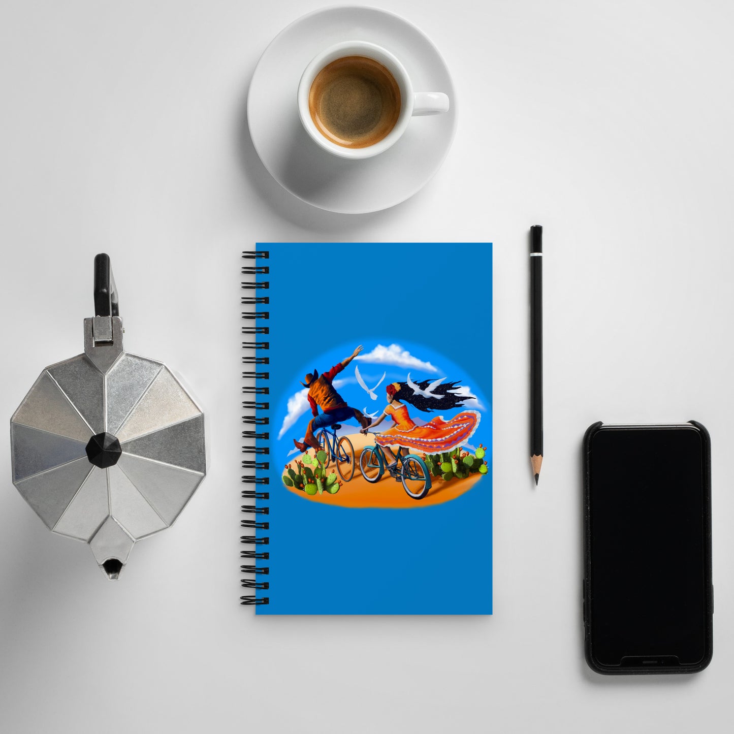 Epic Ride Duo Mural by Joe Pagac | Spiral notebook