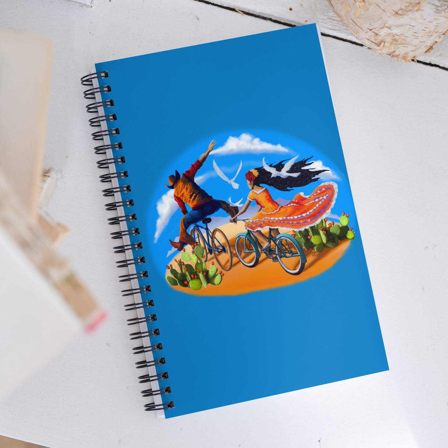 Epic Ride Duo Mural by Joe Pagac | Spiral notebook