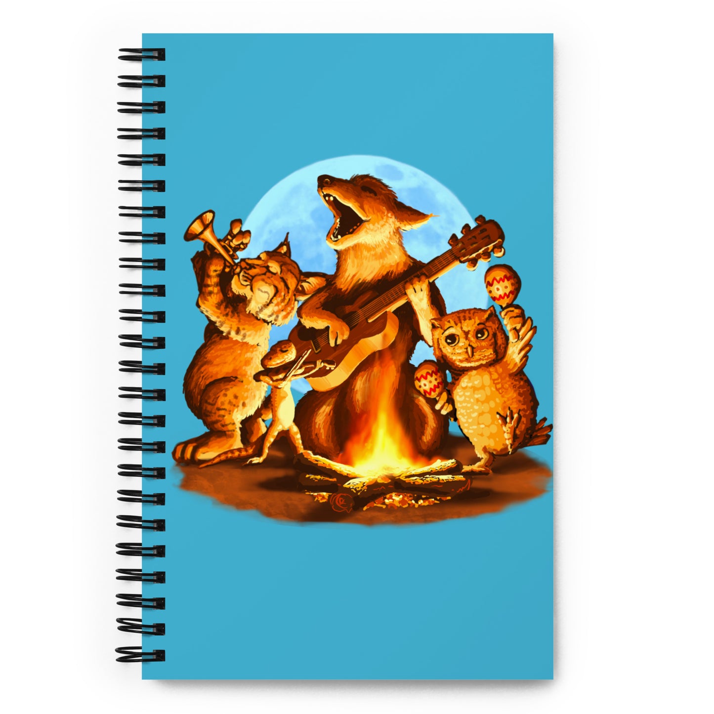 Campfire Mural by Joe Pagac | Spiral notebook